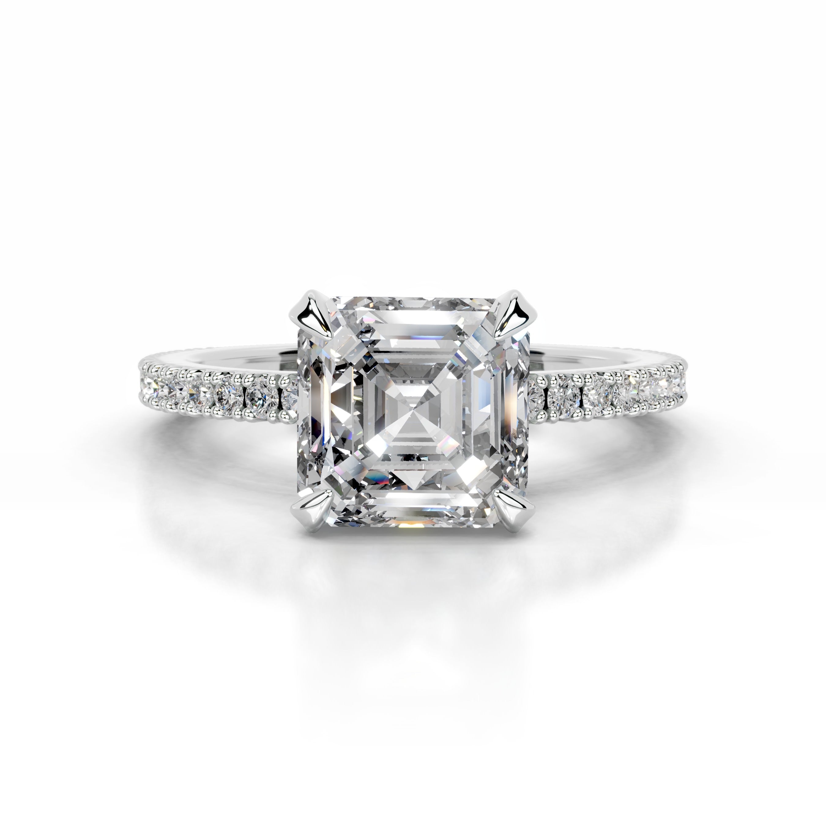 Luisana Diamond Engagement Ring - 14K White Gold