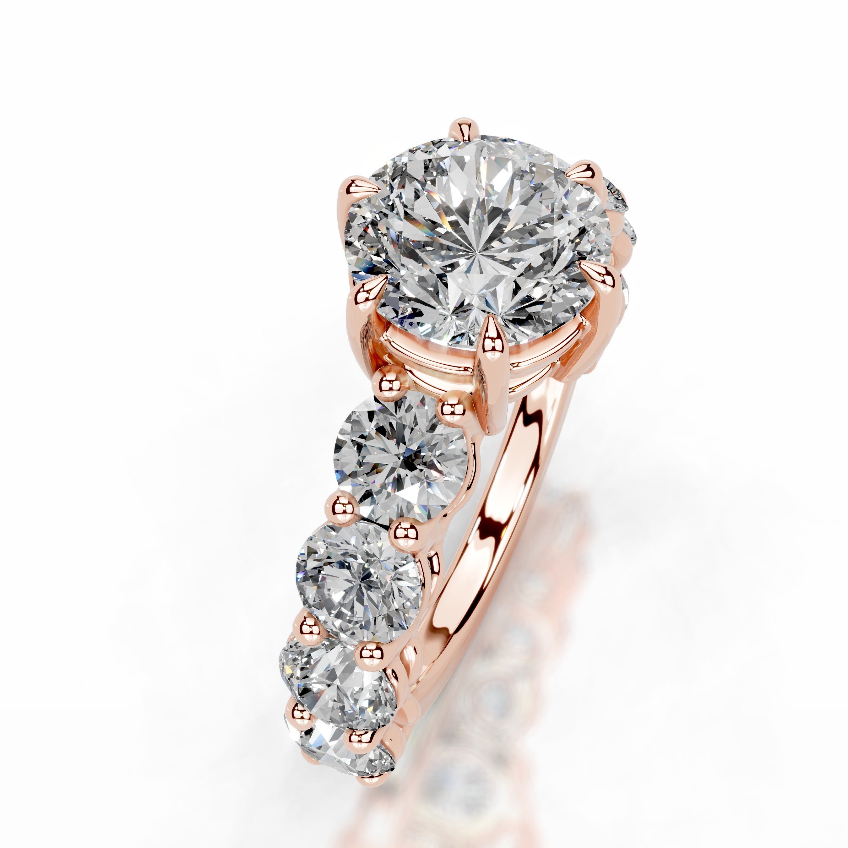 Odin Diamond Engagement Ring - 14K Rose Gold