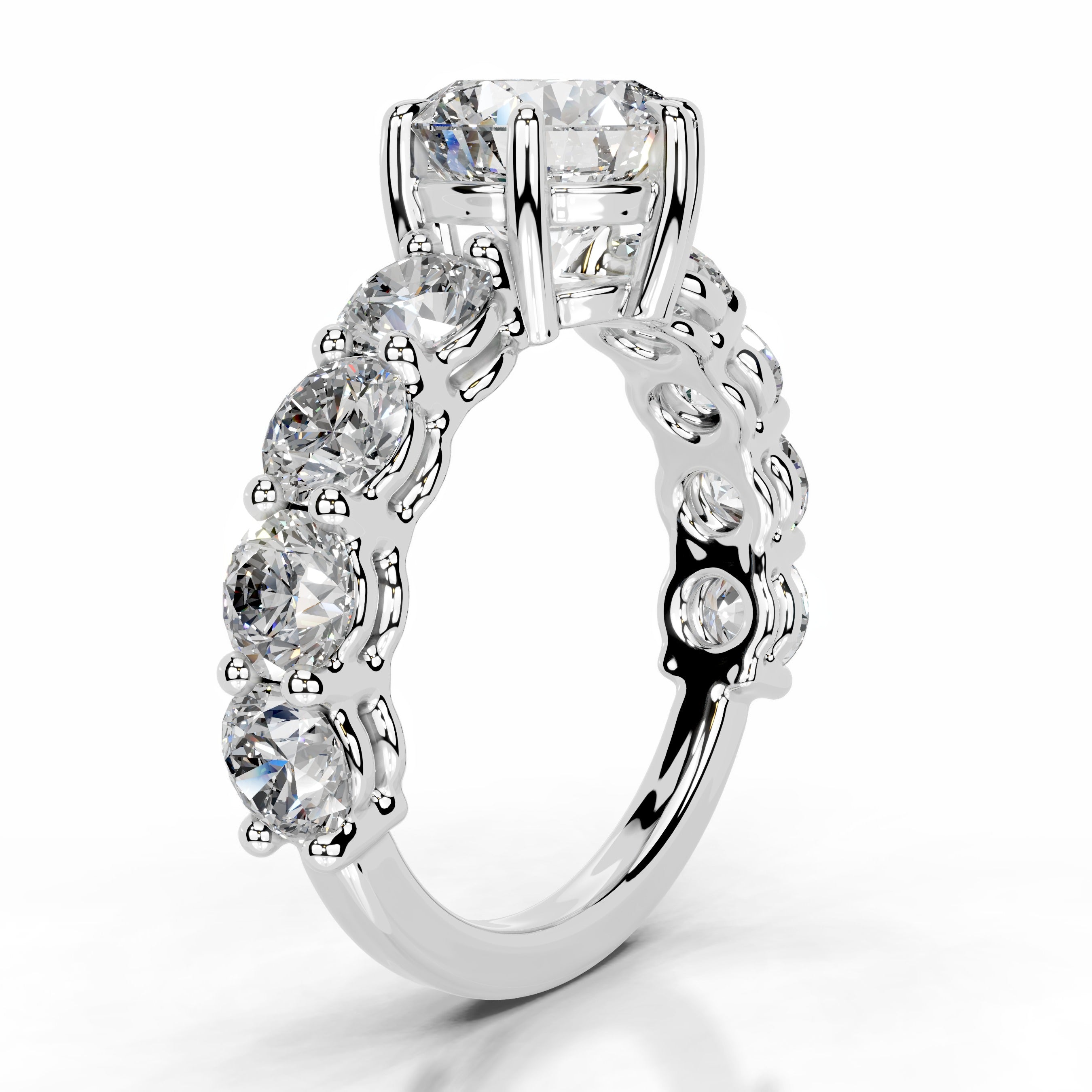 Odin Diamond Engagement Ring - 14K White Gold