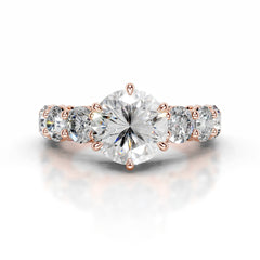 Odin Diamond Engagement Ring - 14K Rose Gold
