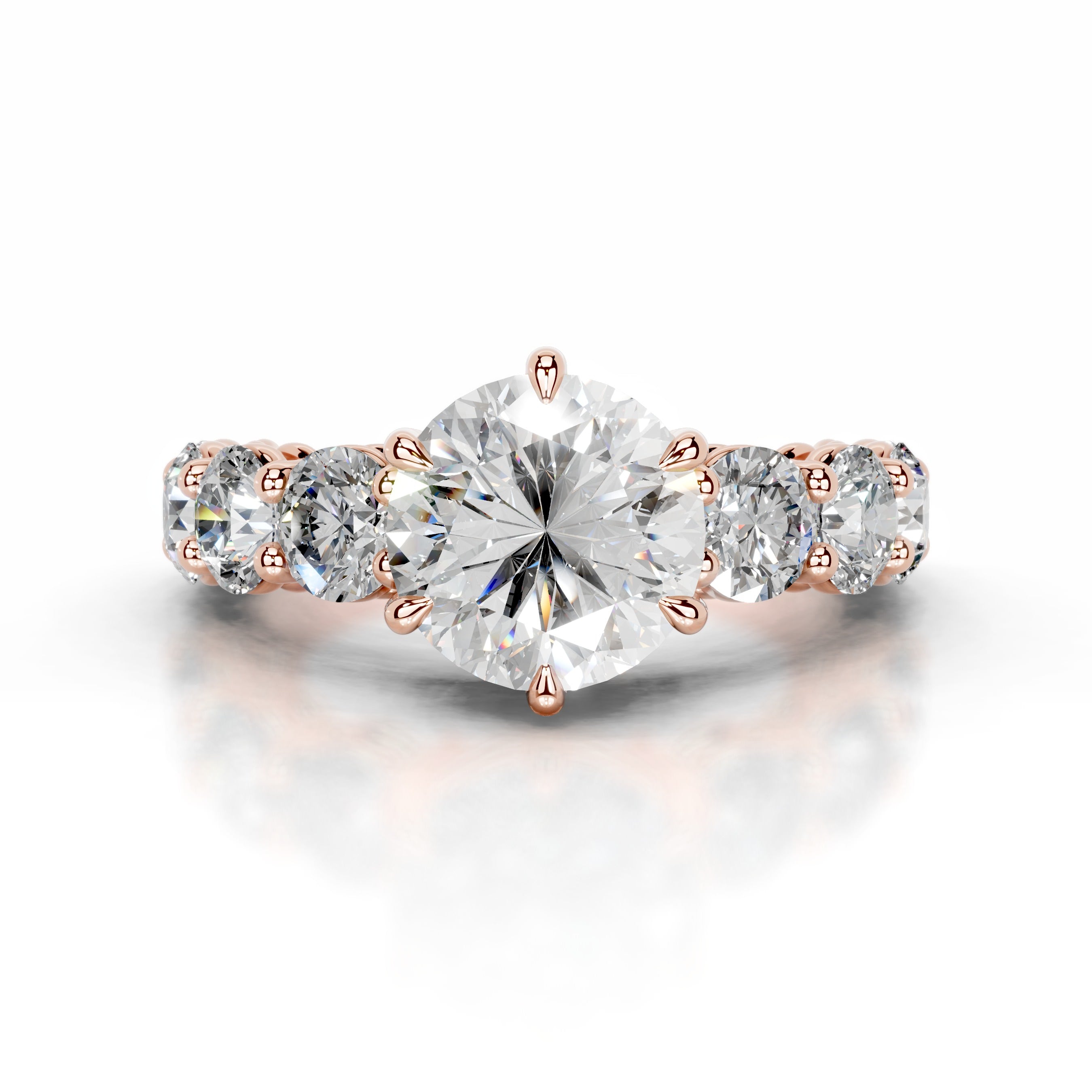 Odin Diamond Engagement Ring - 14K Rose Gold