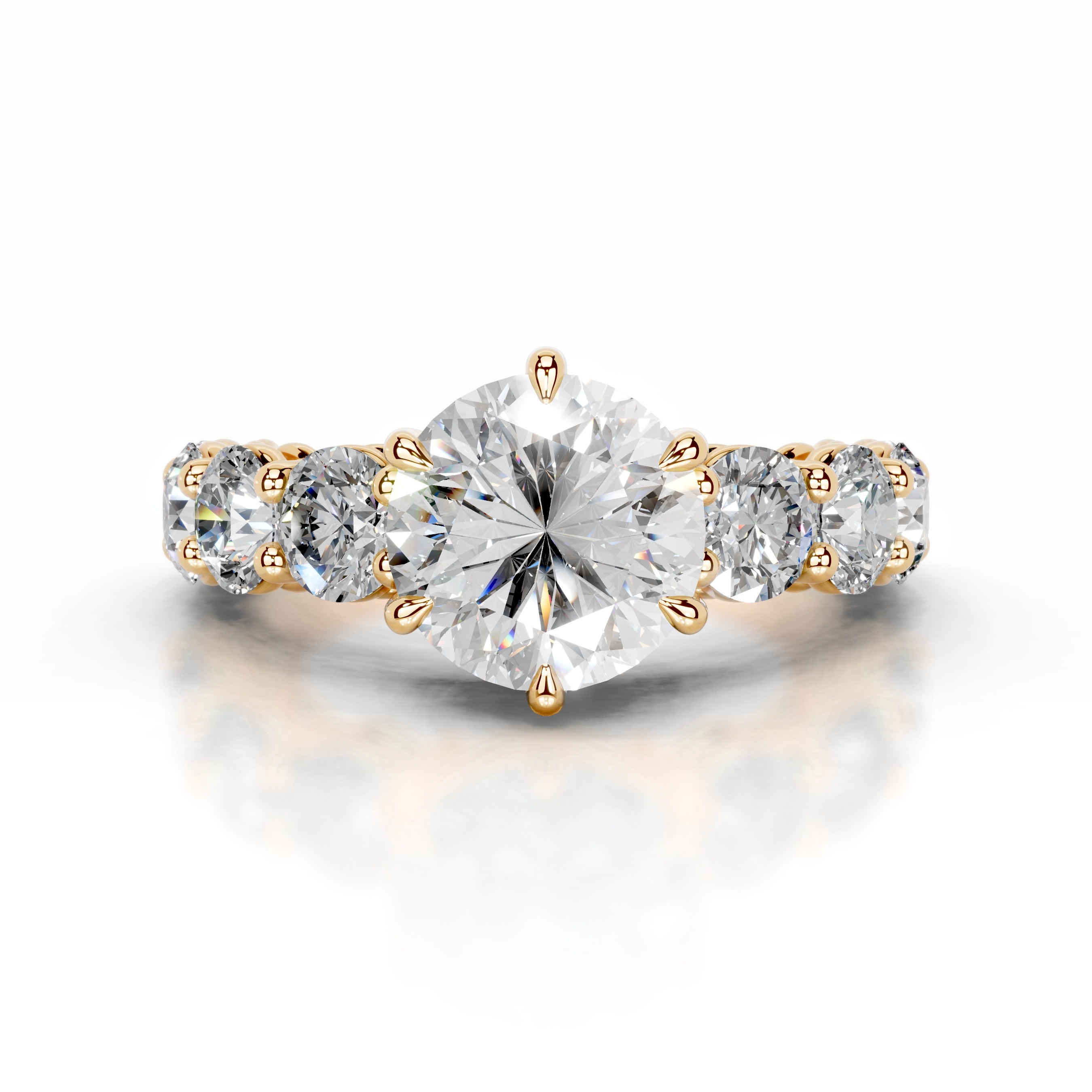 Odin Diamond Engagement Ring - 18K Yellow Gold