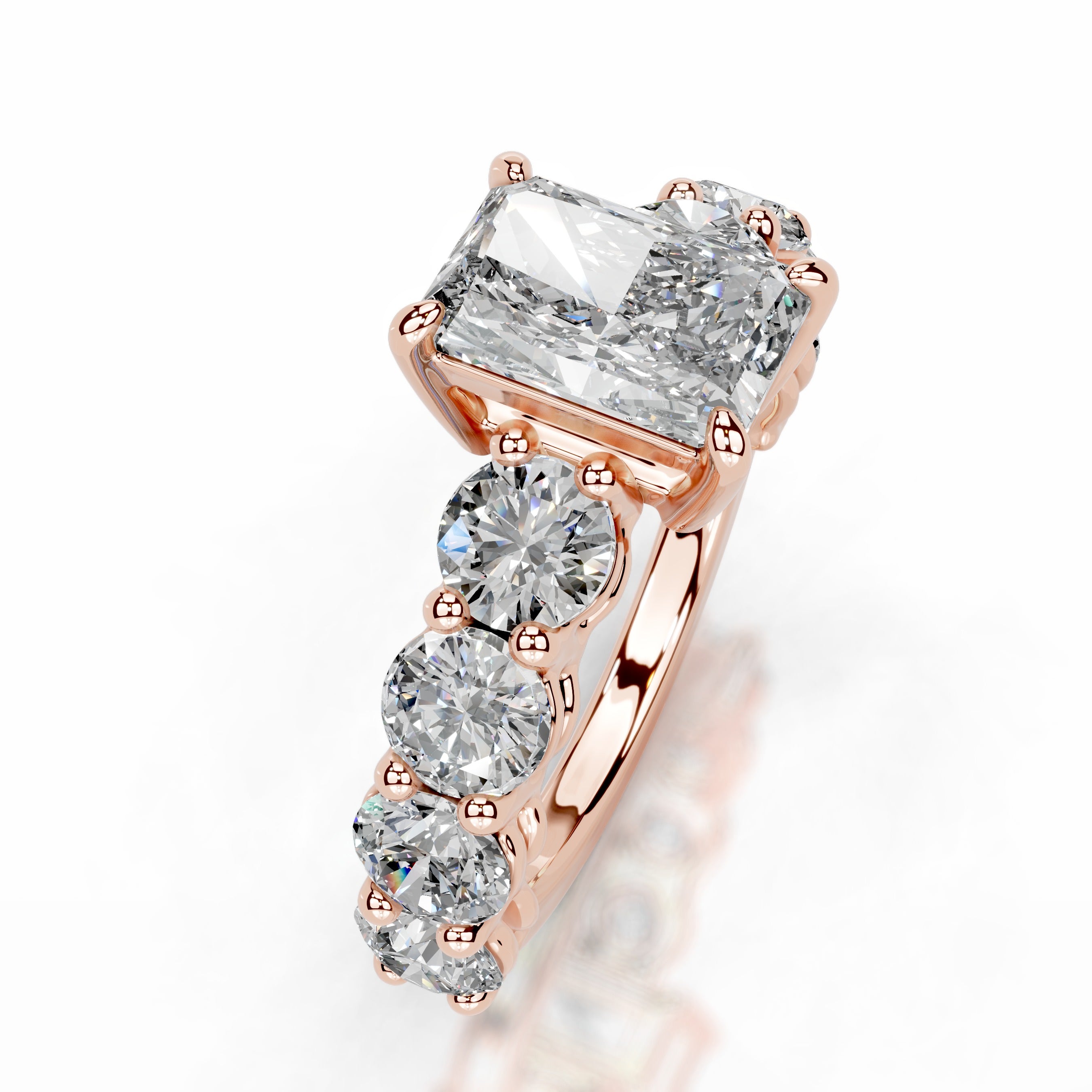 Odin Diamond Engagement Ring - 14K Rose Gold