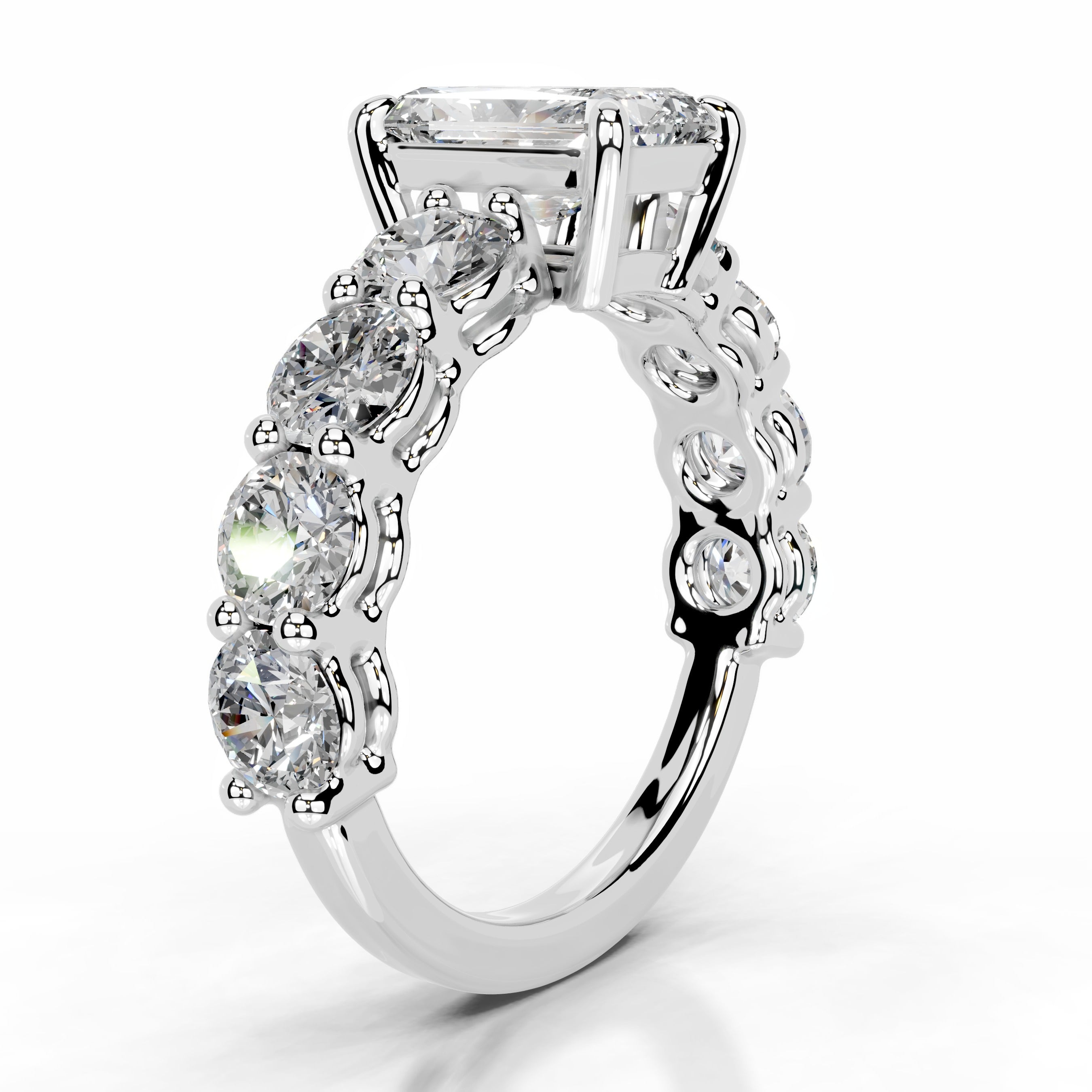 Odin Diamond Engagement Ring - 14K White Gold