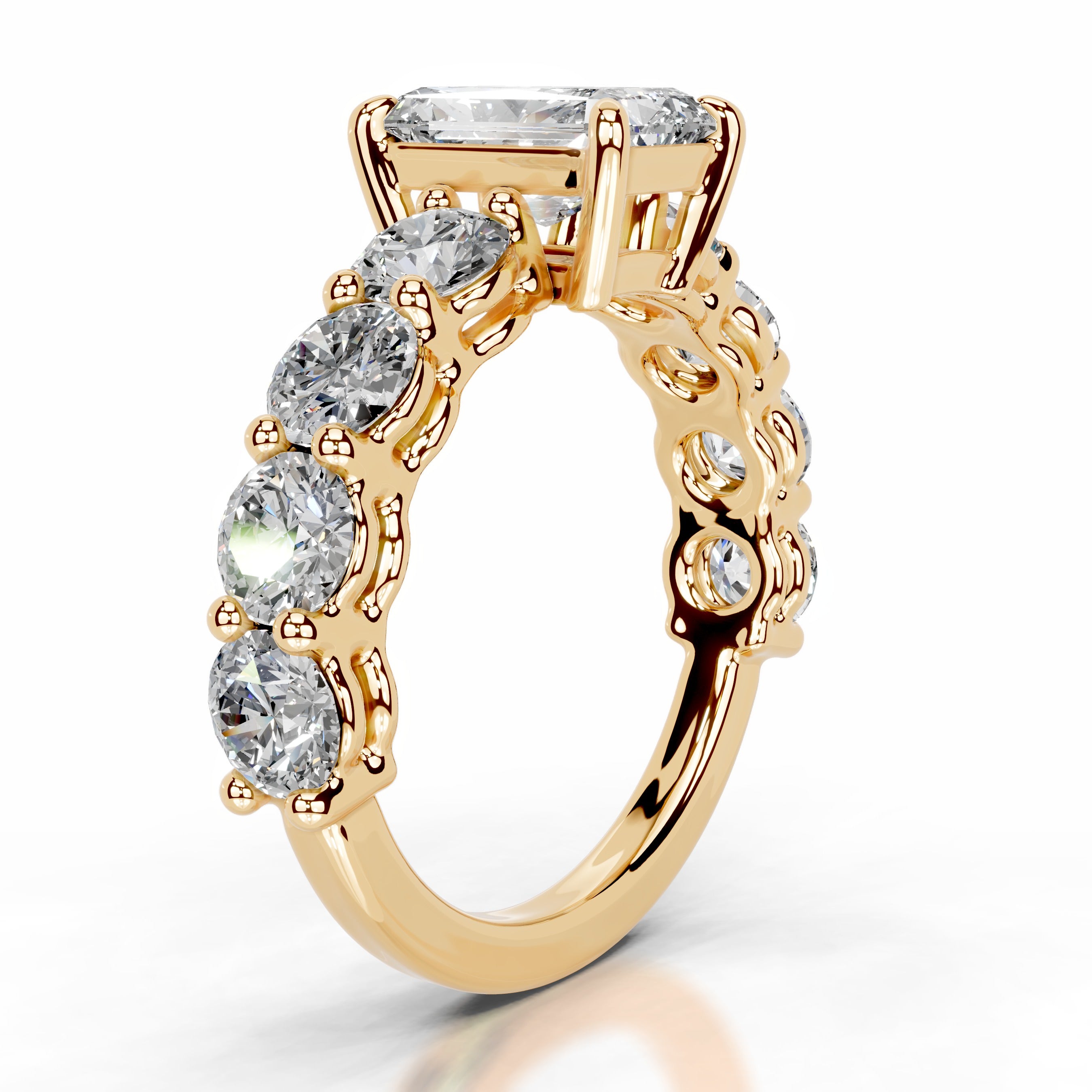 Odin Diamond Engagement Ring - 18K Yellow Gold