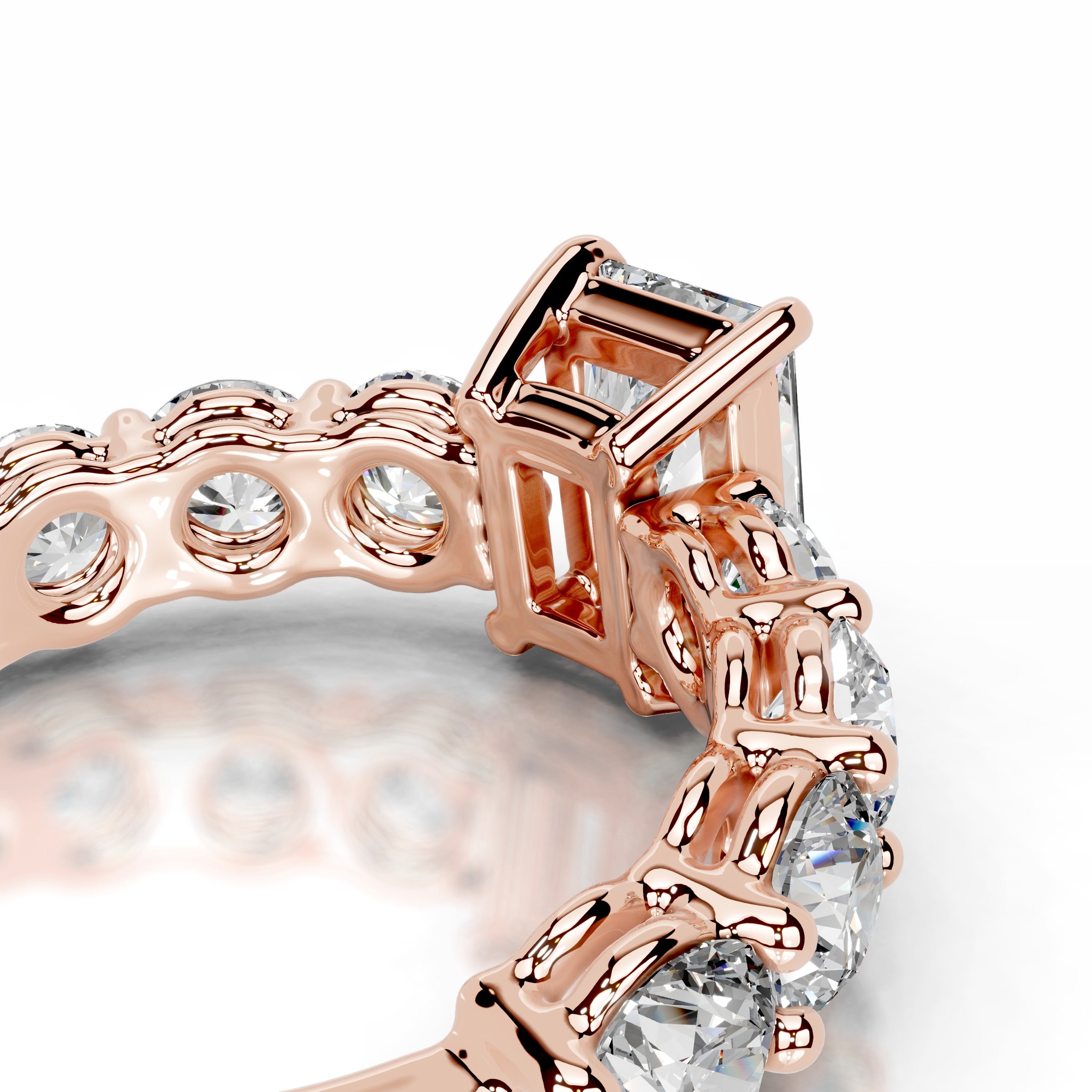 Odin Diamond Engagement Ring - 14K Rose Gold