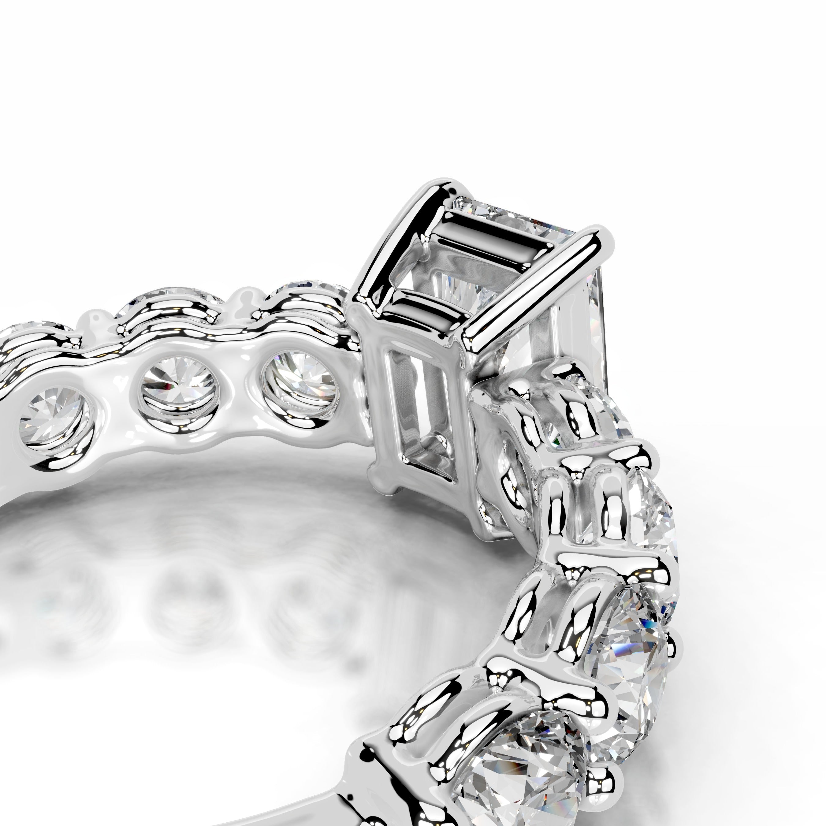 Odin Diamond Engagement Ring - 14K White Gold