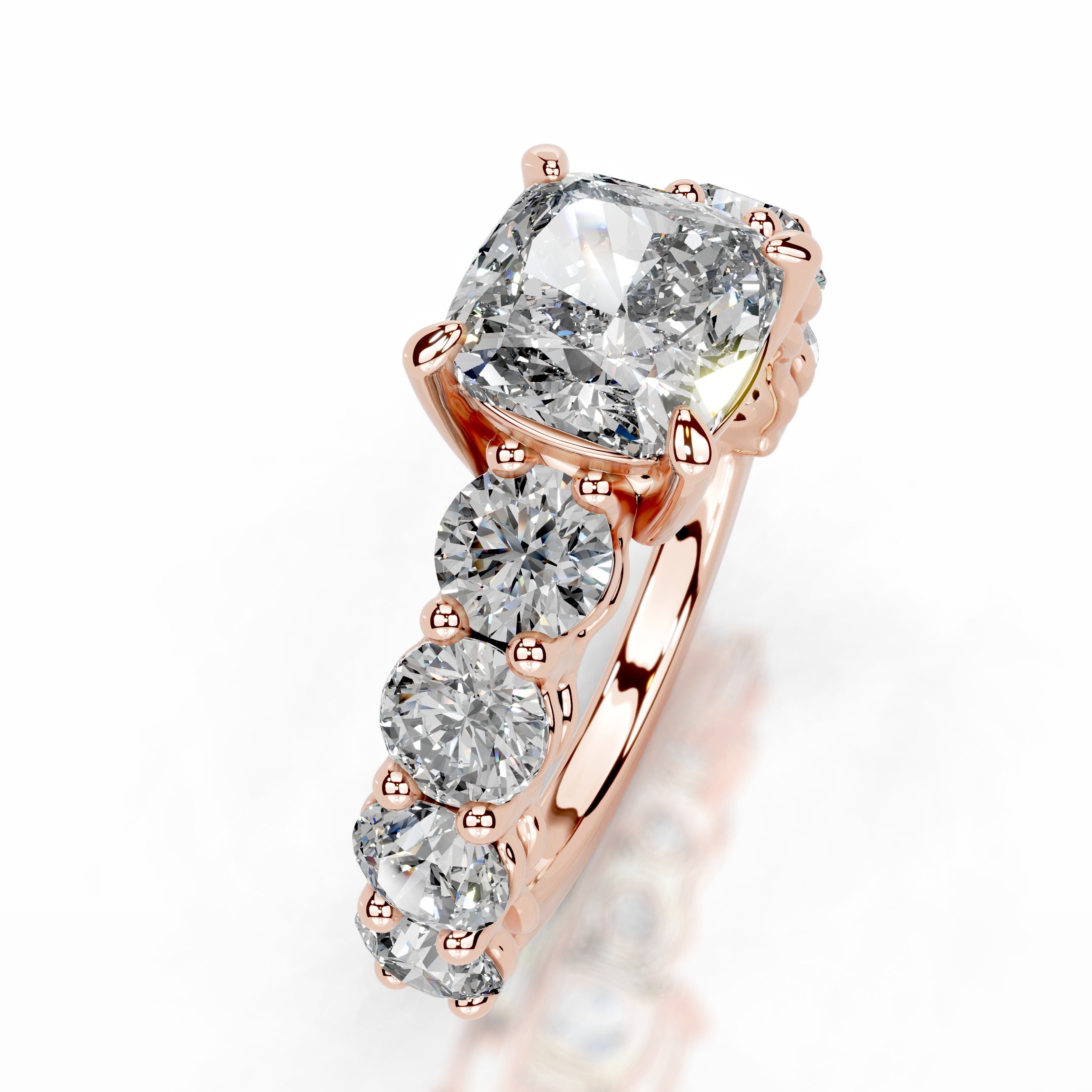 Odin Diamond Engagement Ring - 14K Rose Gold