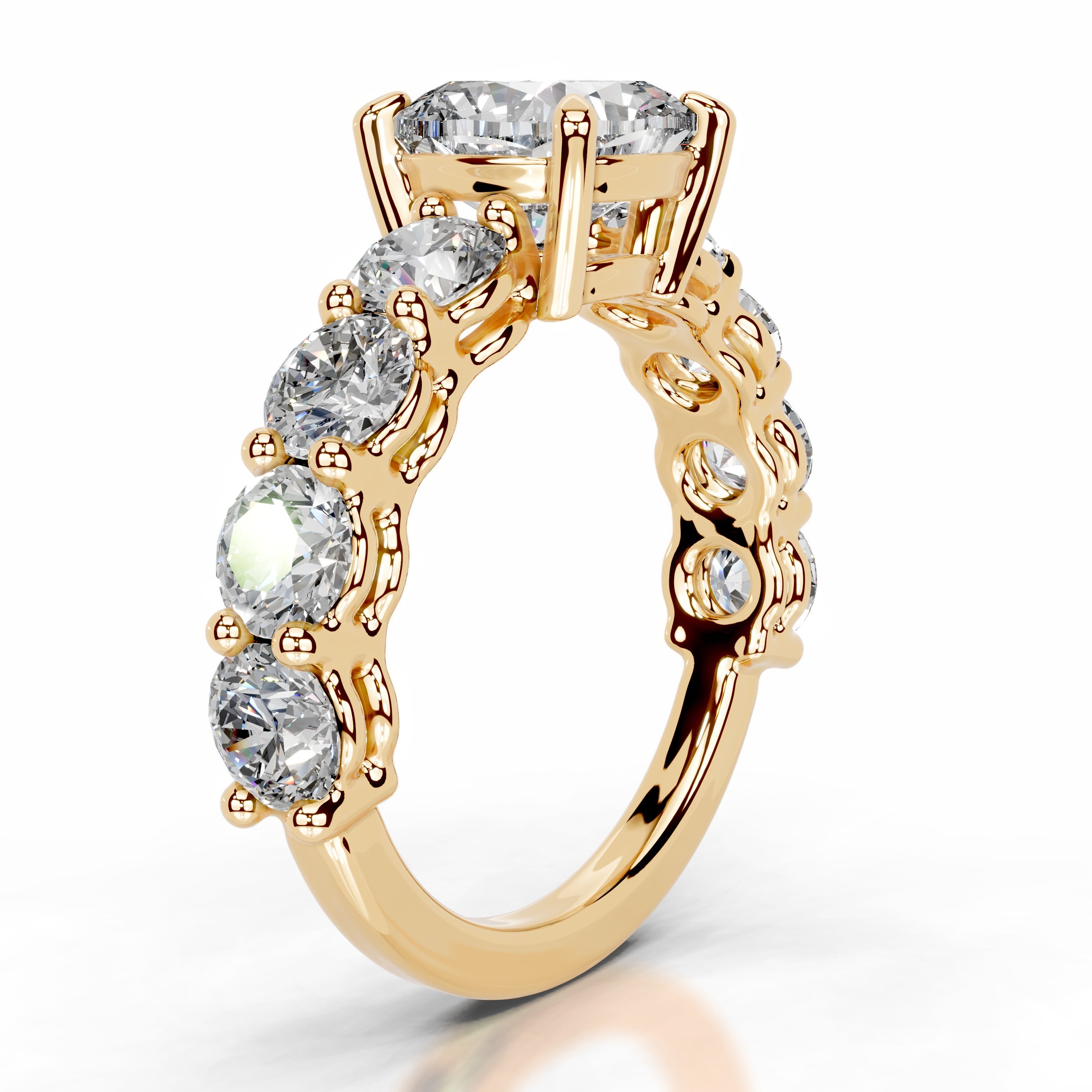 Odin Diamond Engagement Ring - 18K Yellow Gold