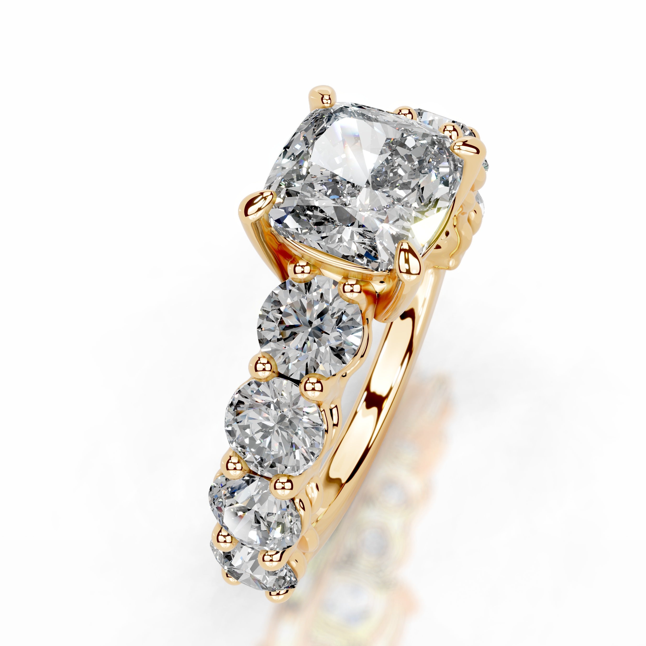 Odin Diamond Engagement Ring - 18K Yellow Gold