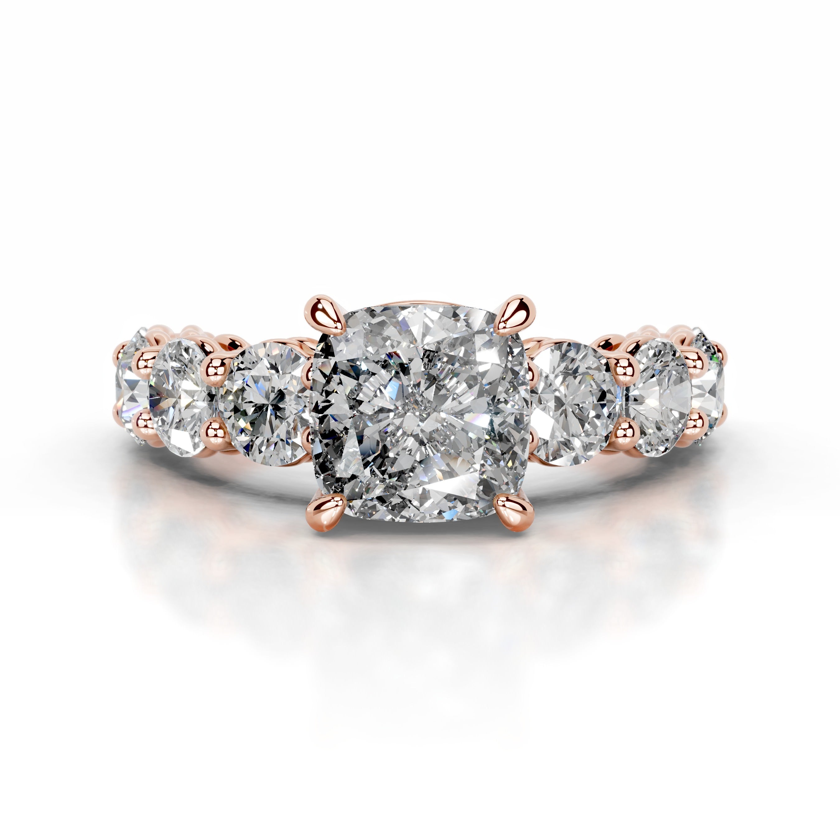 Odin Diamond Engagement Ring - 14K Rose Gold