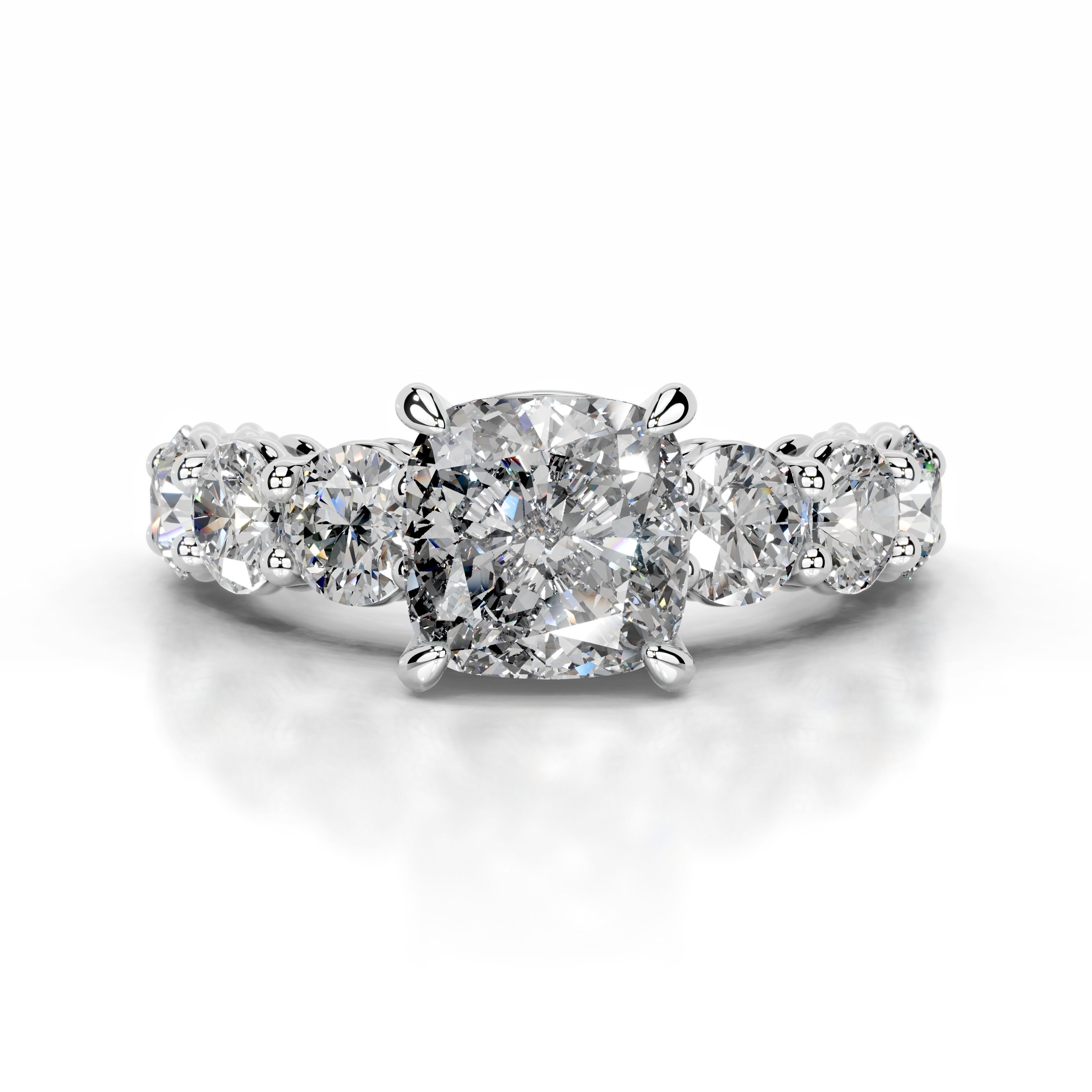 Odin Diamond Engagement Ring - 18K White Gold