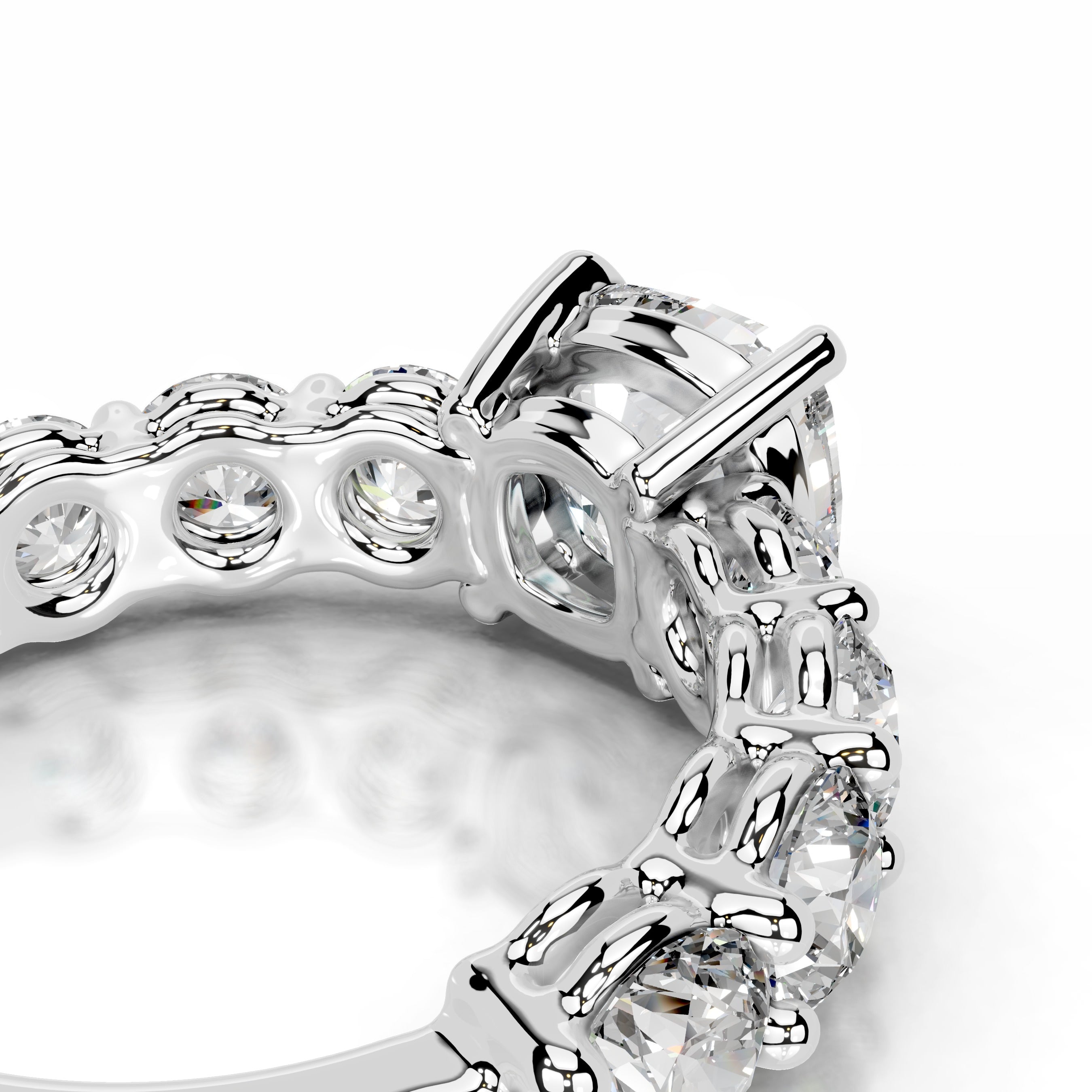 Odin Diamond Engagement Ring - 14K White Gold