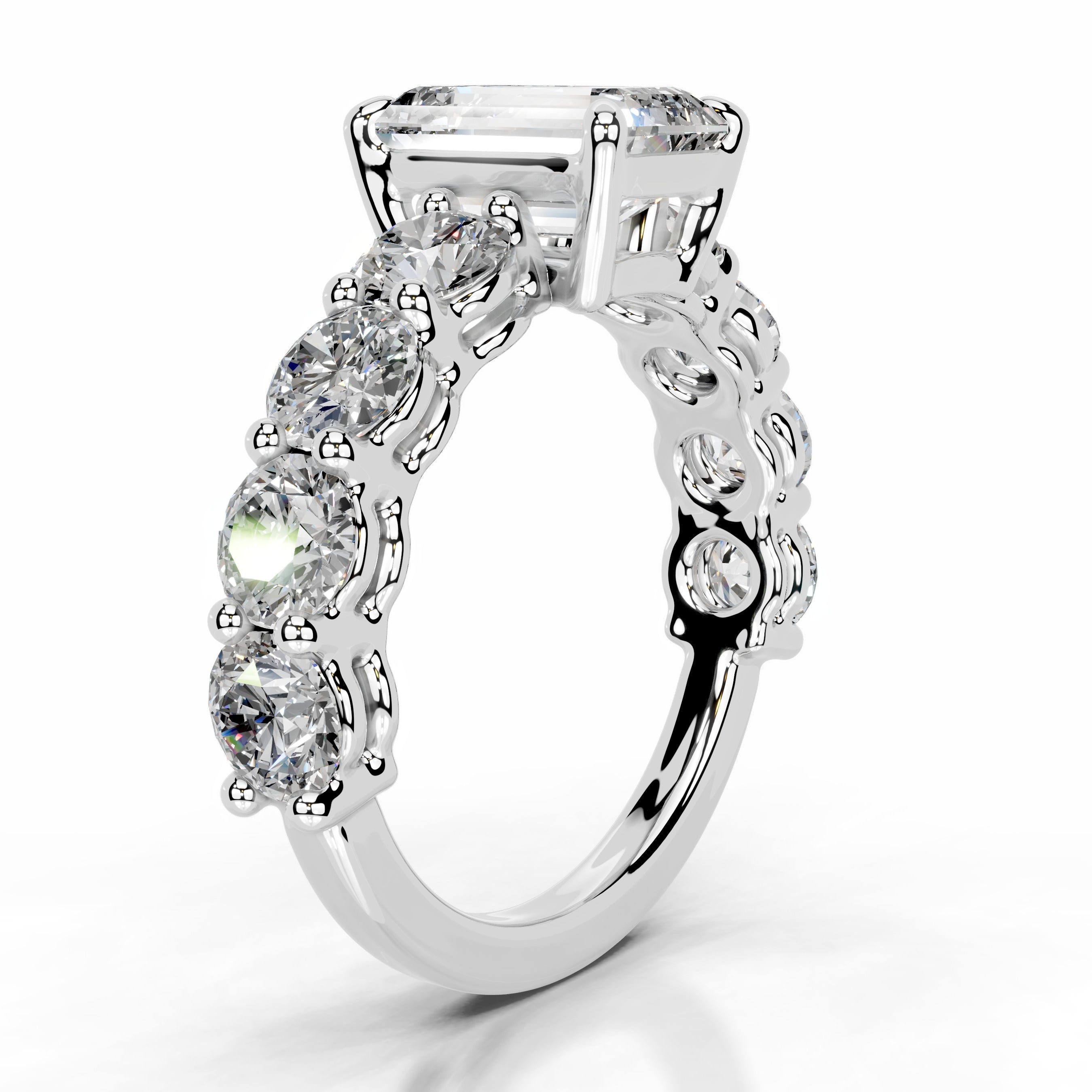 Odin Diamond Engagement Ring - 14K White Gold