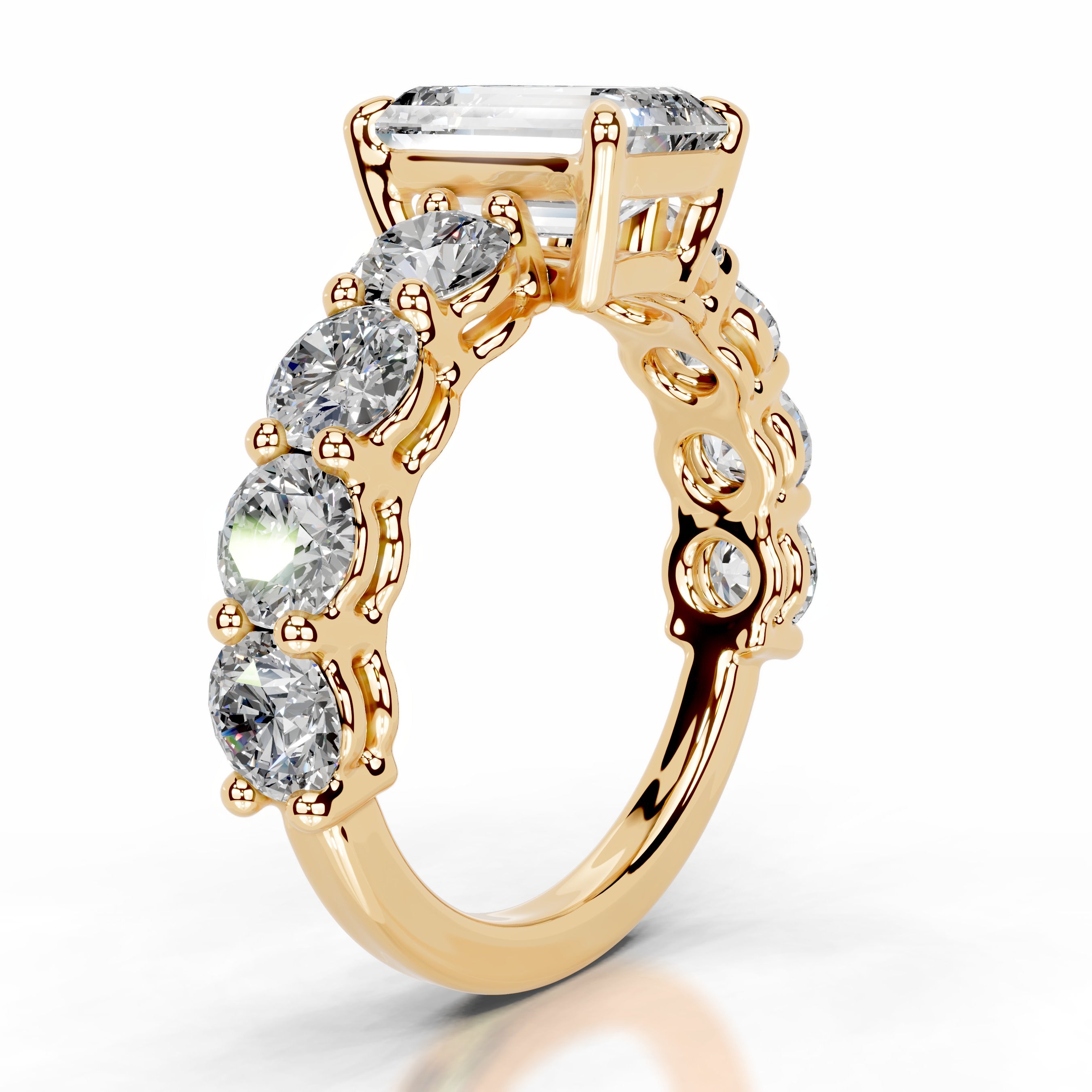 Odin Diamond Engagement Ring - 18K Yellow Gold