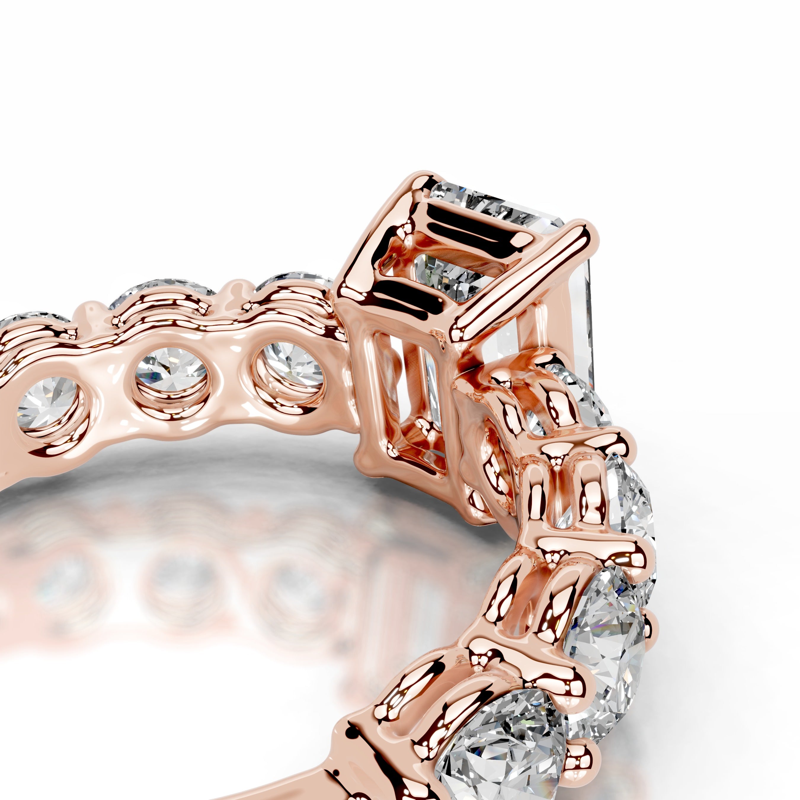 Odin Diamond Engagement Ring - 14K Rose Gold