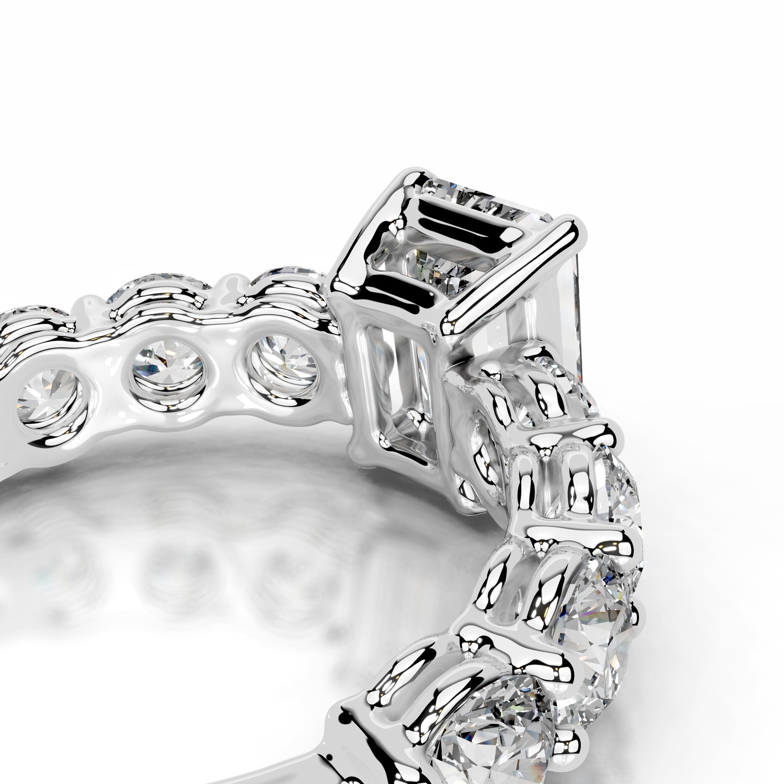 Odin Diamond Engagement Ring - 14K White Gold