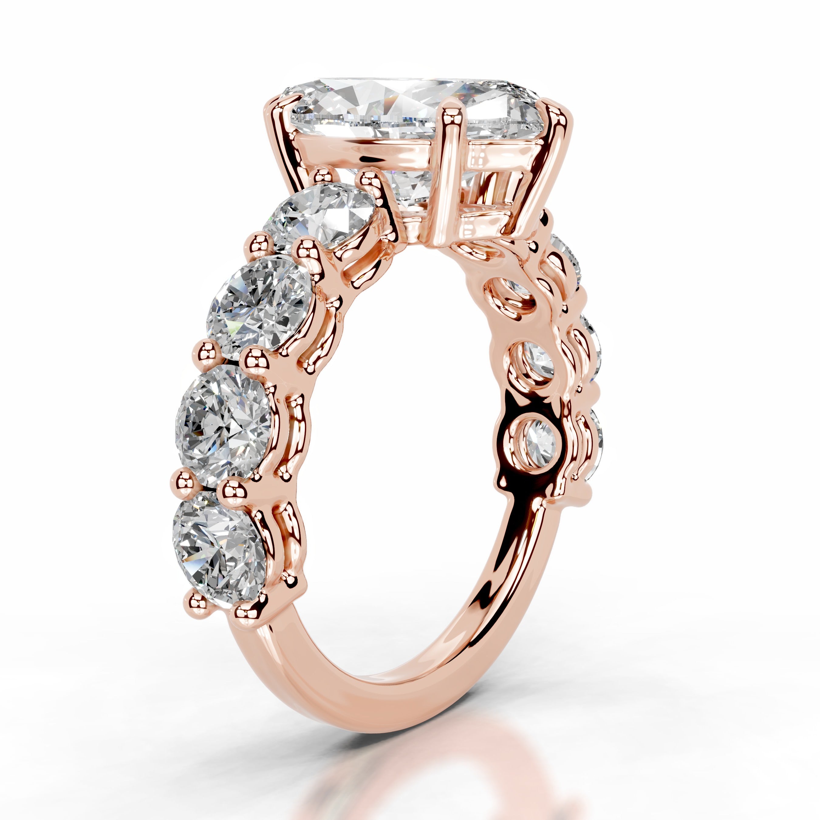 Odin Diamond Engagement Ring - 14K Rose Gold