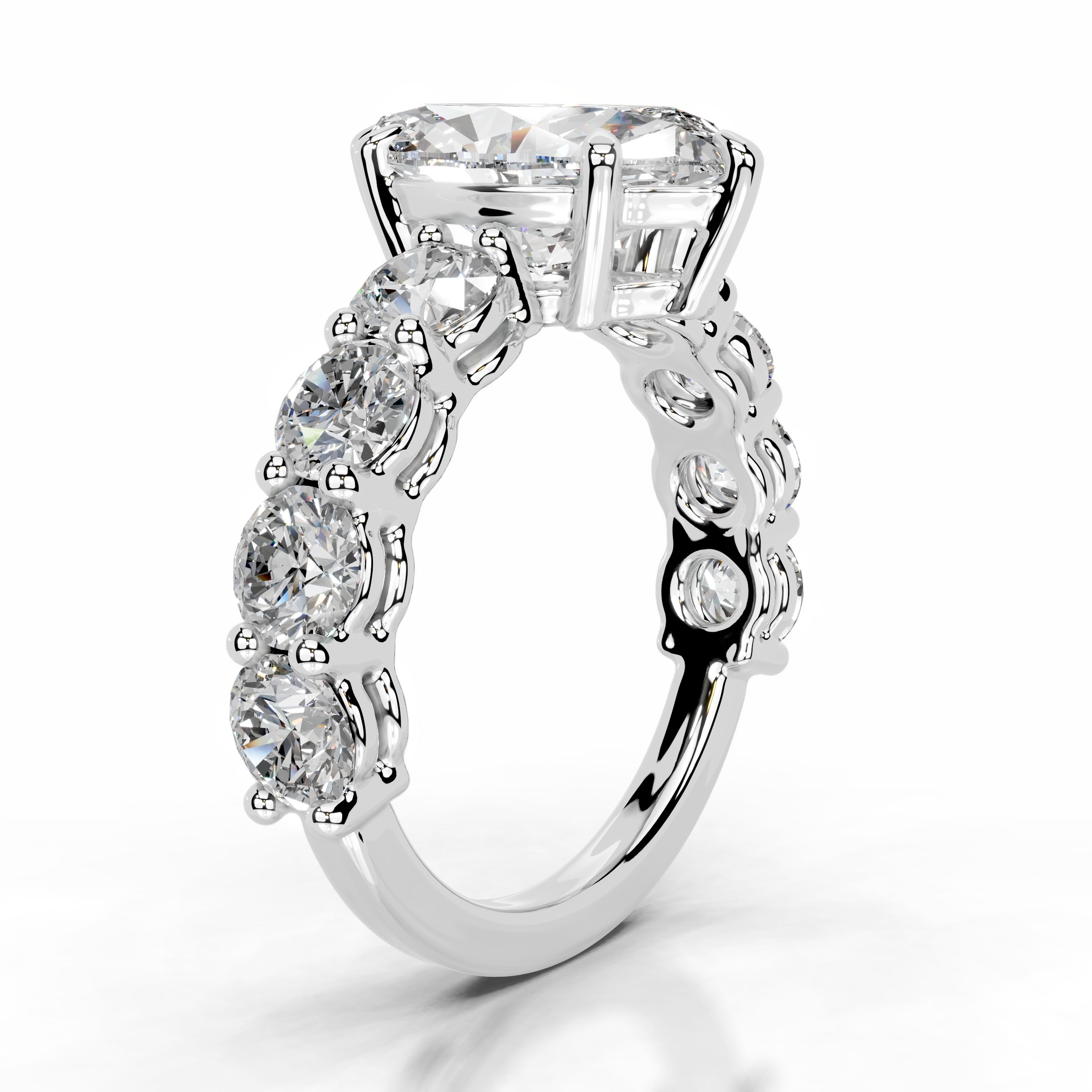 Odin Diamond Engagement Ring - 14K White Gold