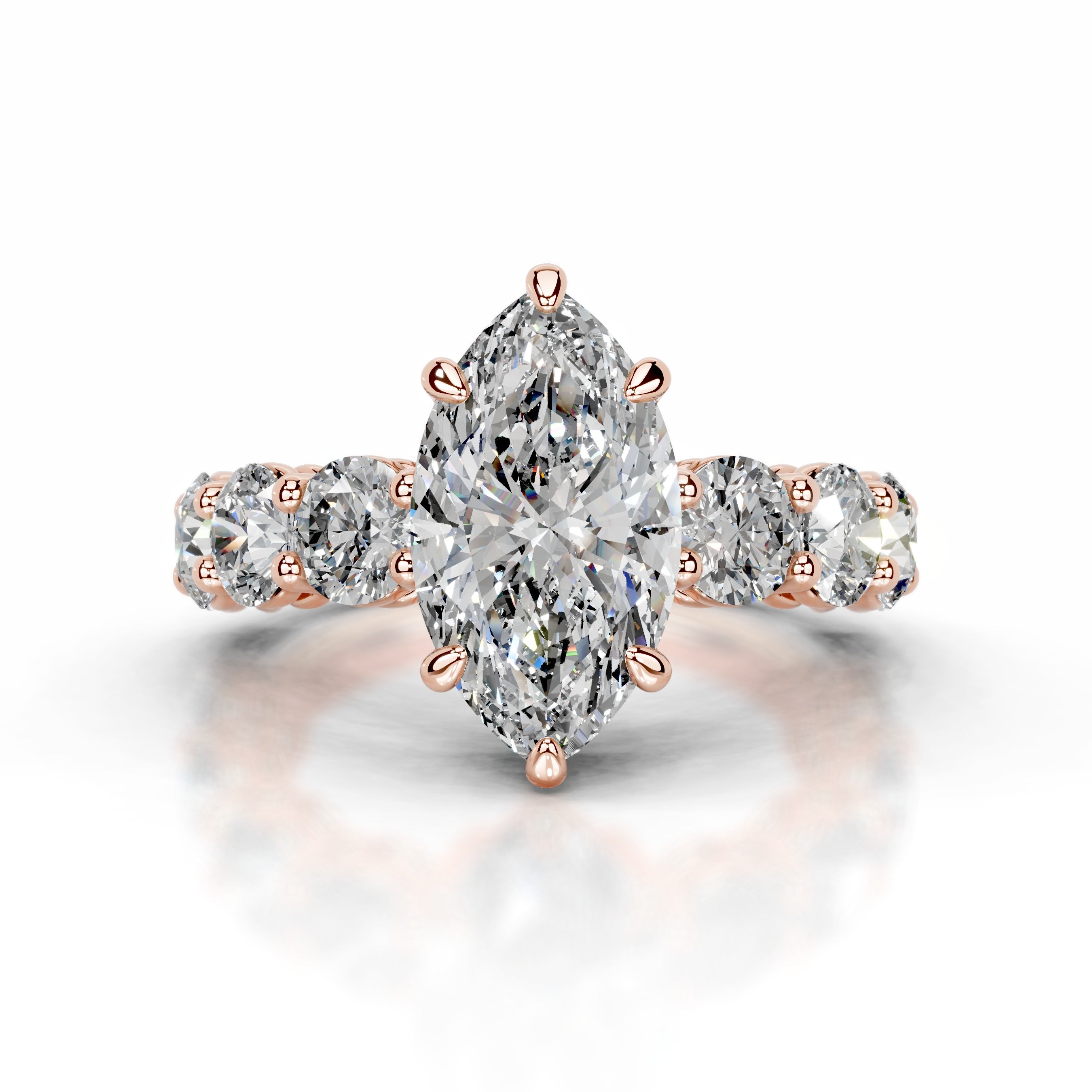 Odin Diamond Engagement Ring - 14K Rose Gold