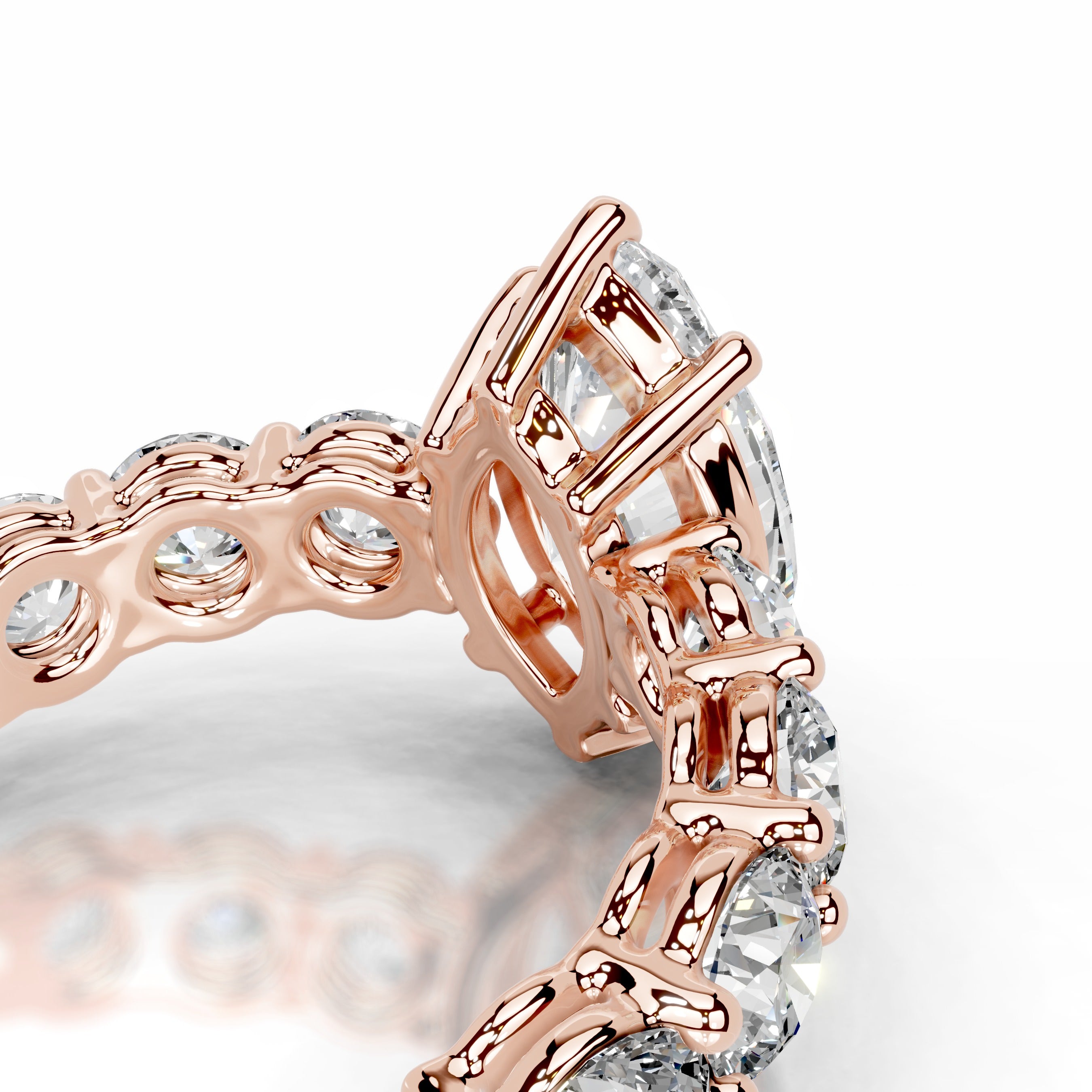 Odin Diamond Engagement Ring - 14K Rose Gold