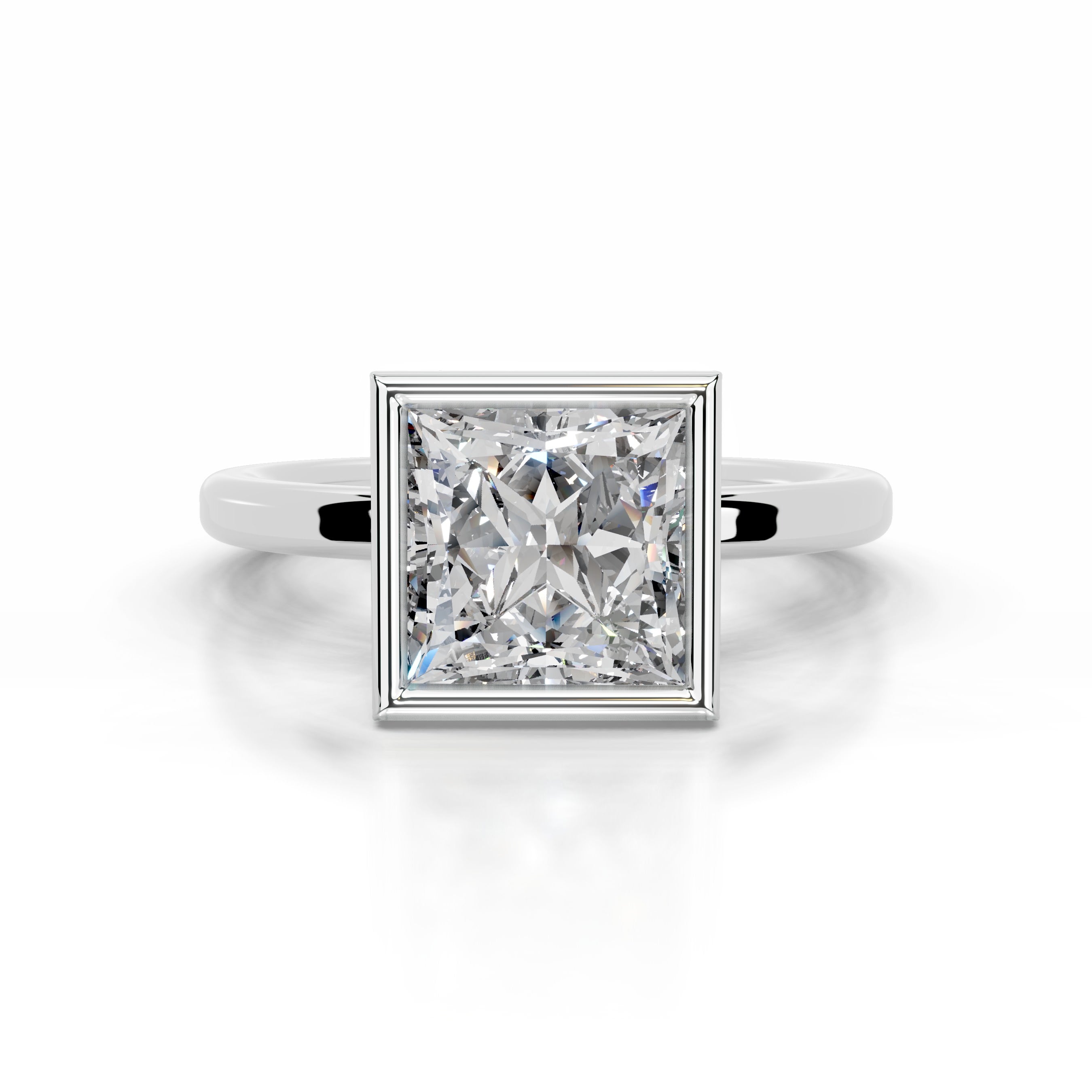 Dima  Diamond Engagement Ring - 14K White Gold