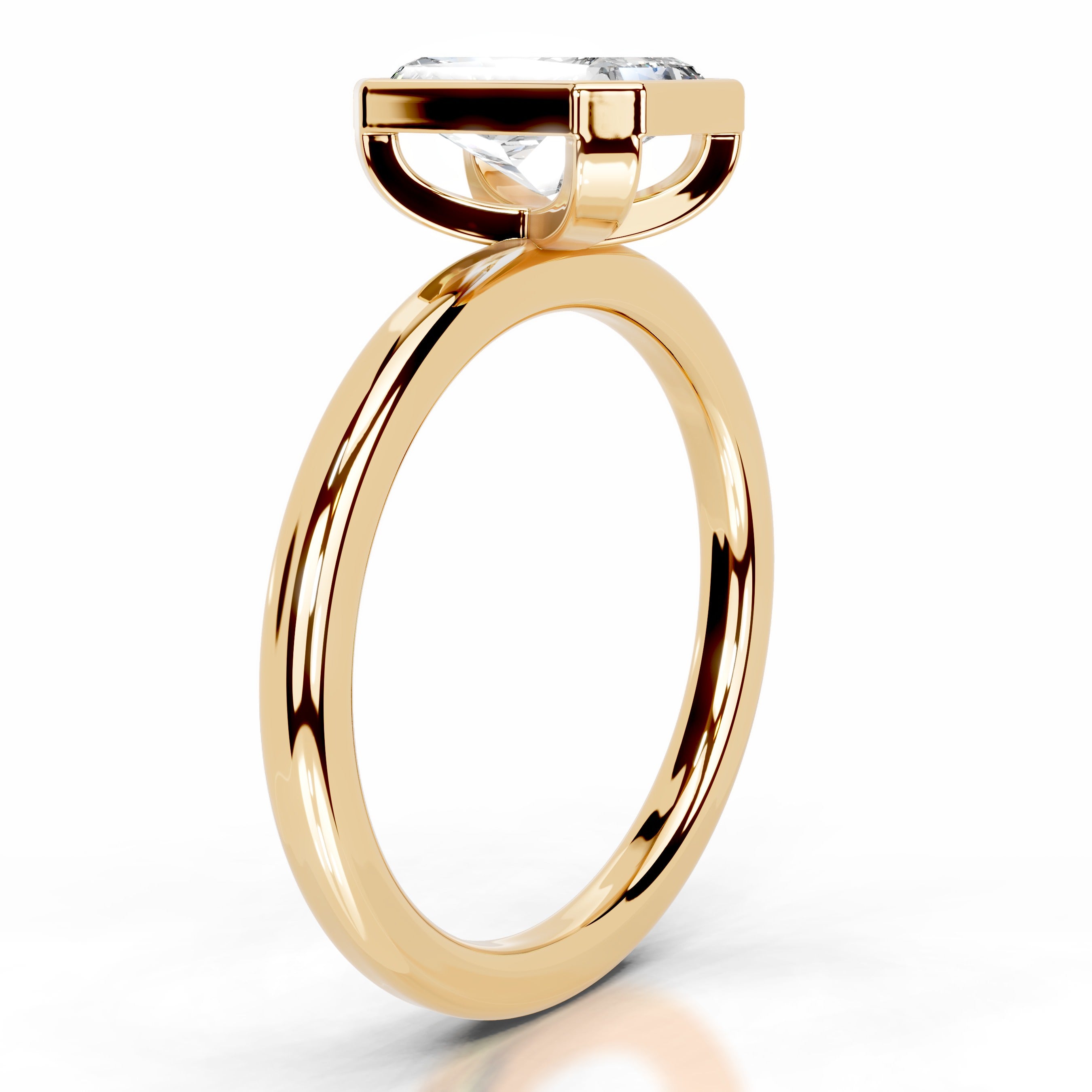 Dima Diamond Engagement Ring - 18K Yellow Gold