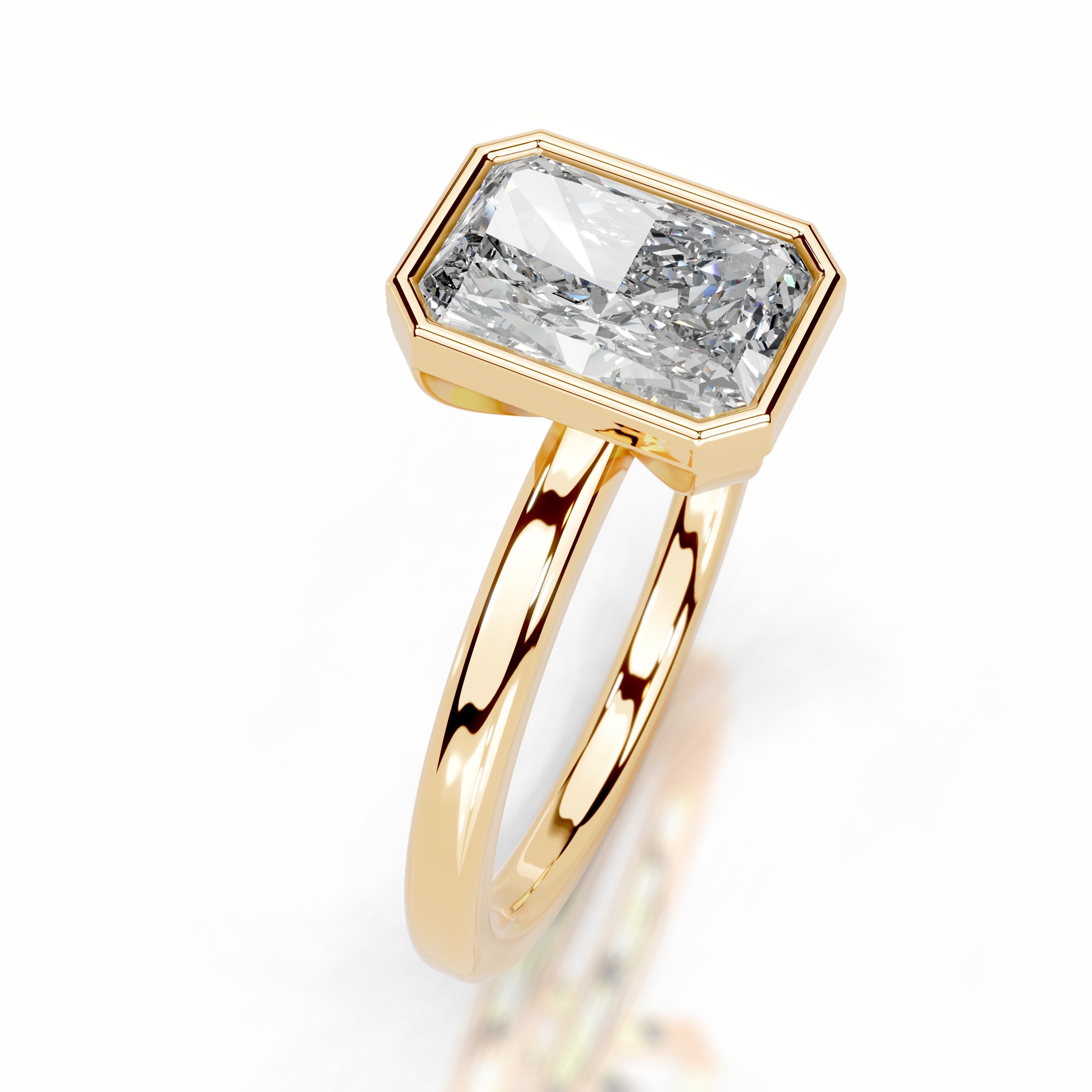 Dima Diamond Engagement Ring - 18K Yellow Gold