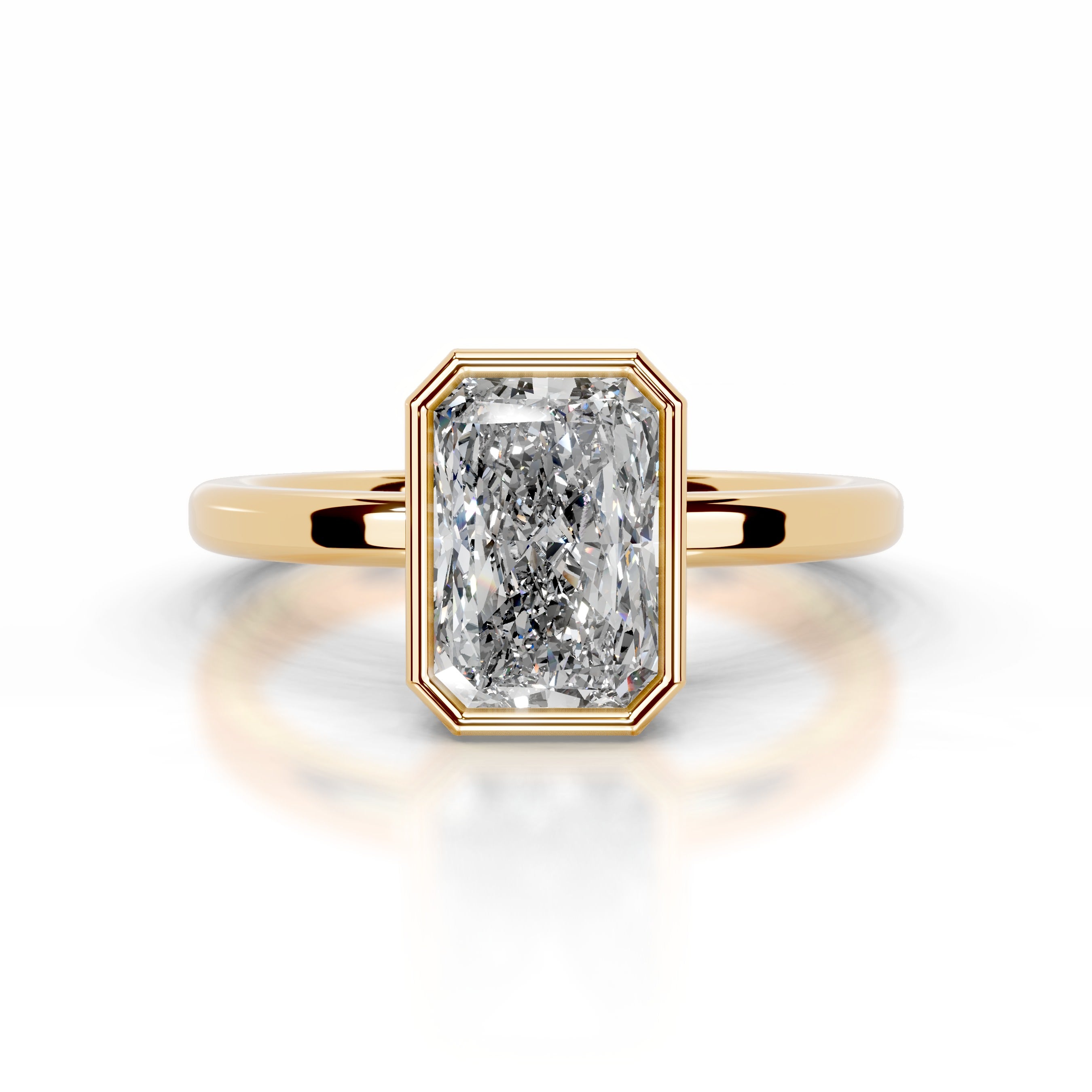 Dima Diamond Engagement Ring - 18K Yellow Gold