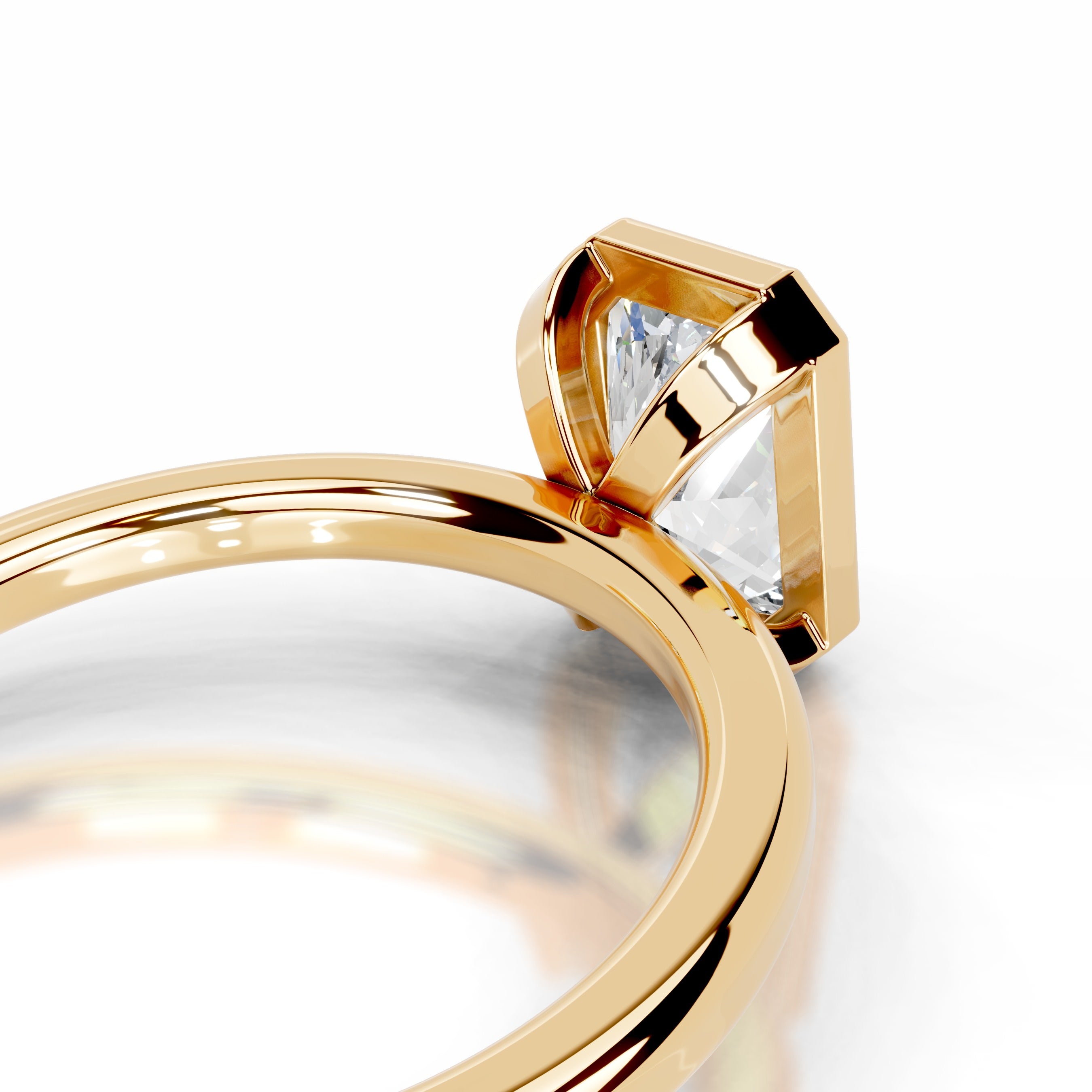 Dima Diamond Engagement Ring - 18K Yellow Gold