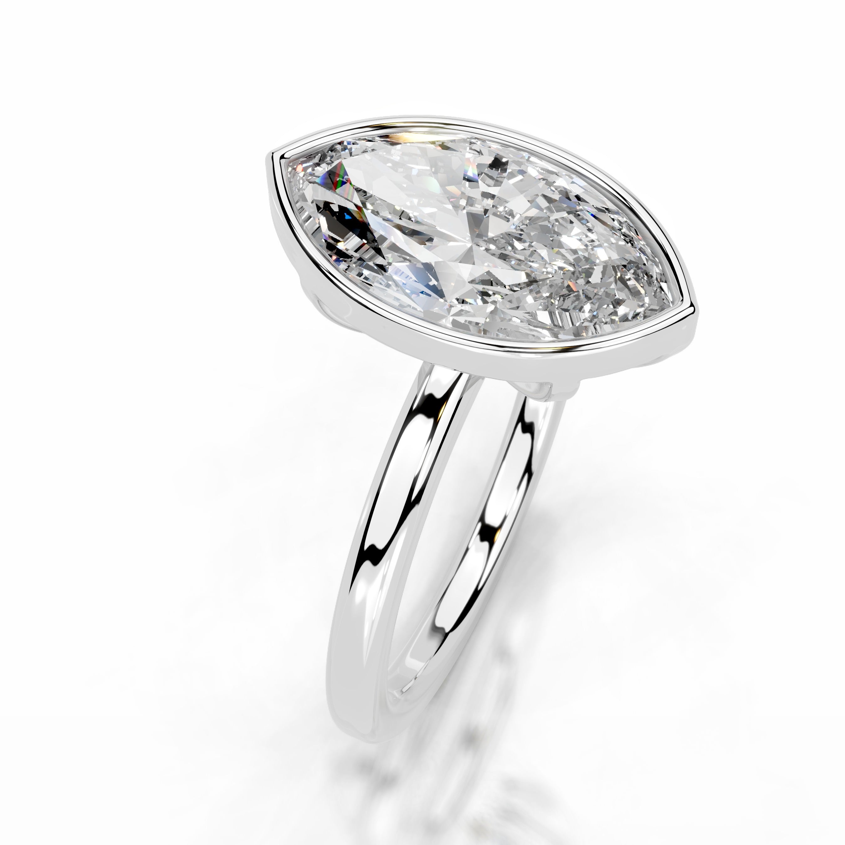 Dima  Diamond Engagement Ring - 14K White Gold