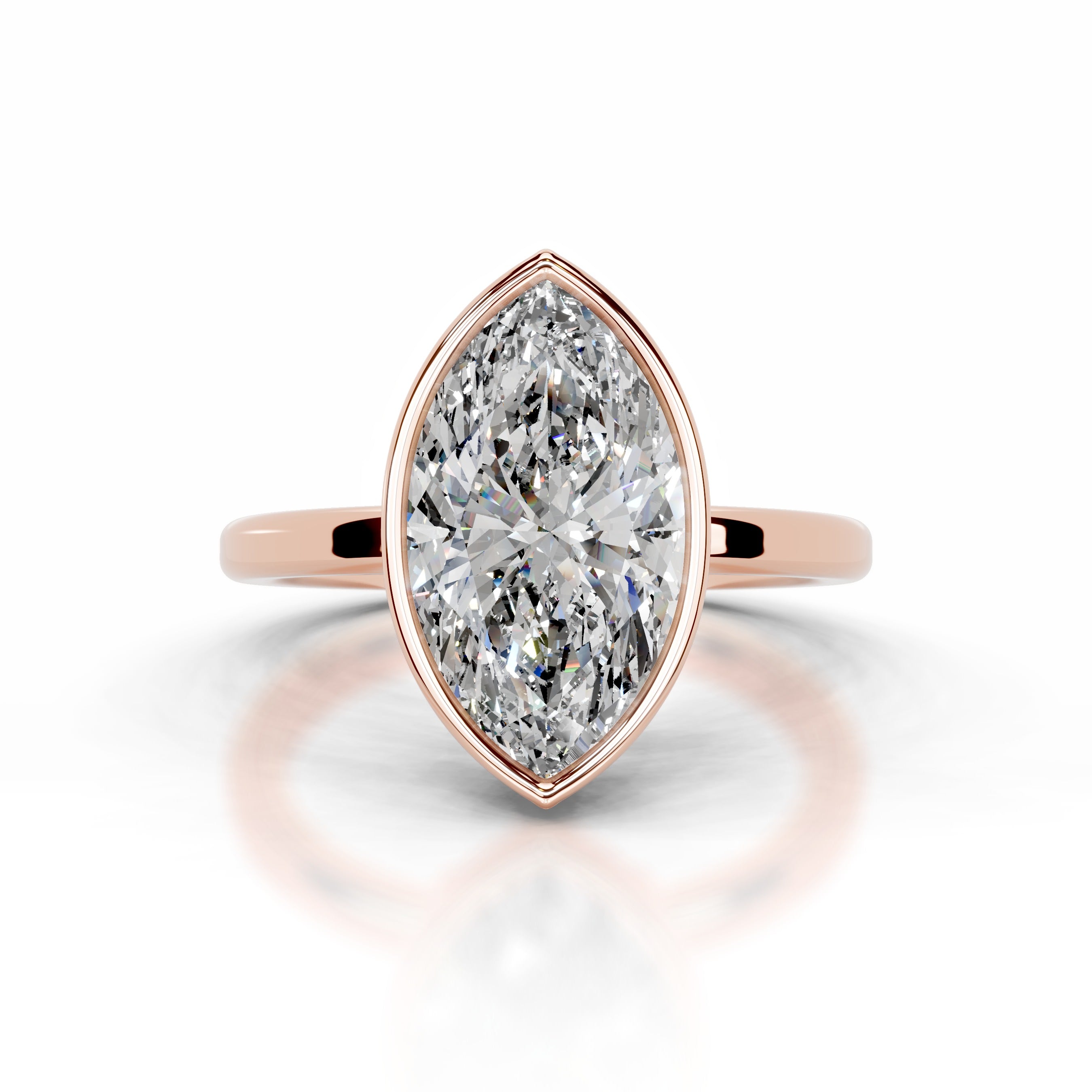 Dima Diamond Engagement Ring - 14K Rose Gold