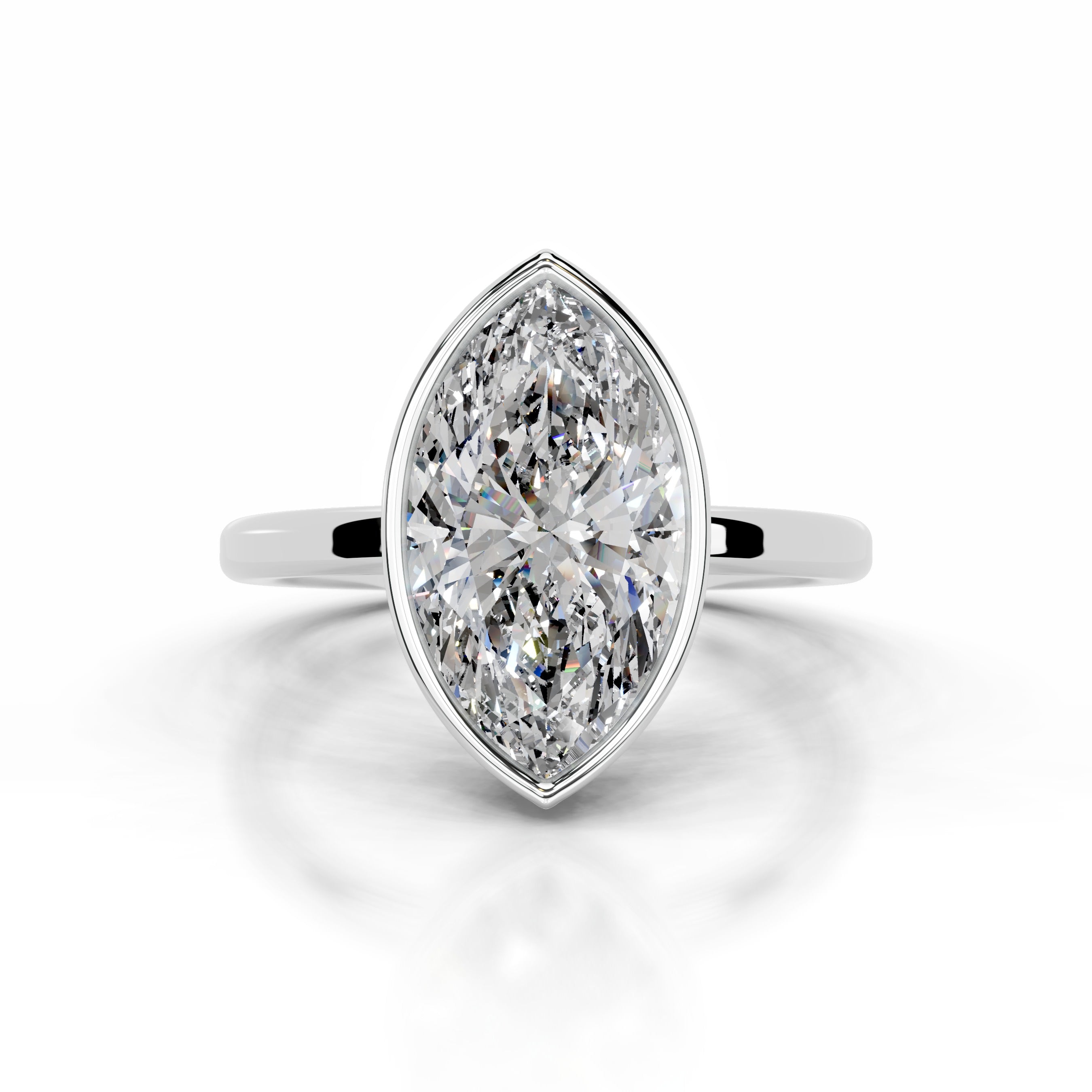 Dima Diamond Engagement Ring - 14K White Gold