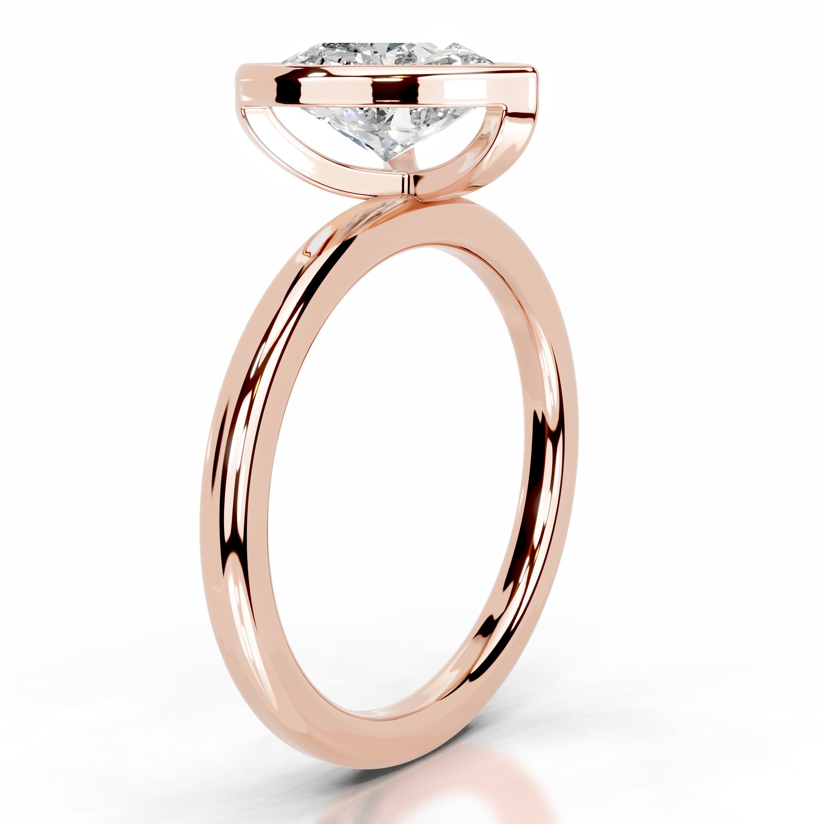 Dima Diamond Engagement Ring - 14K Rose Gold - Main Stone 1.5 Carat