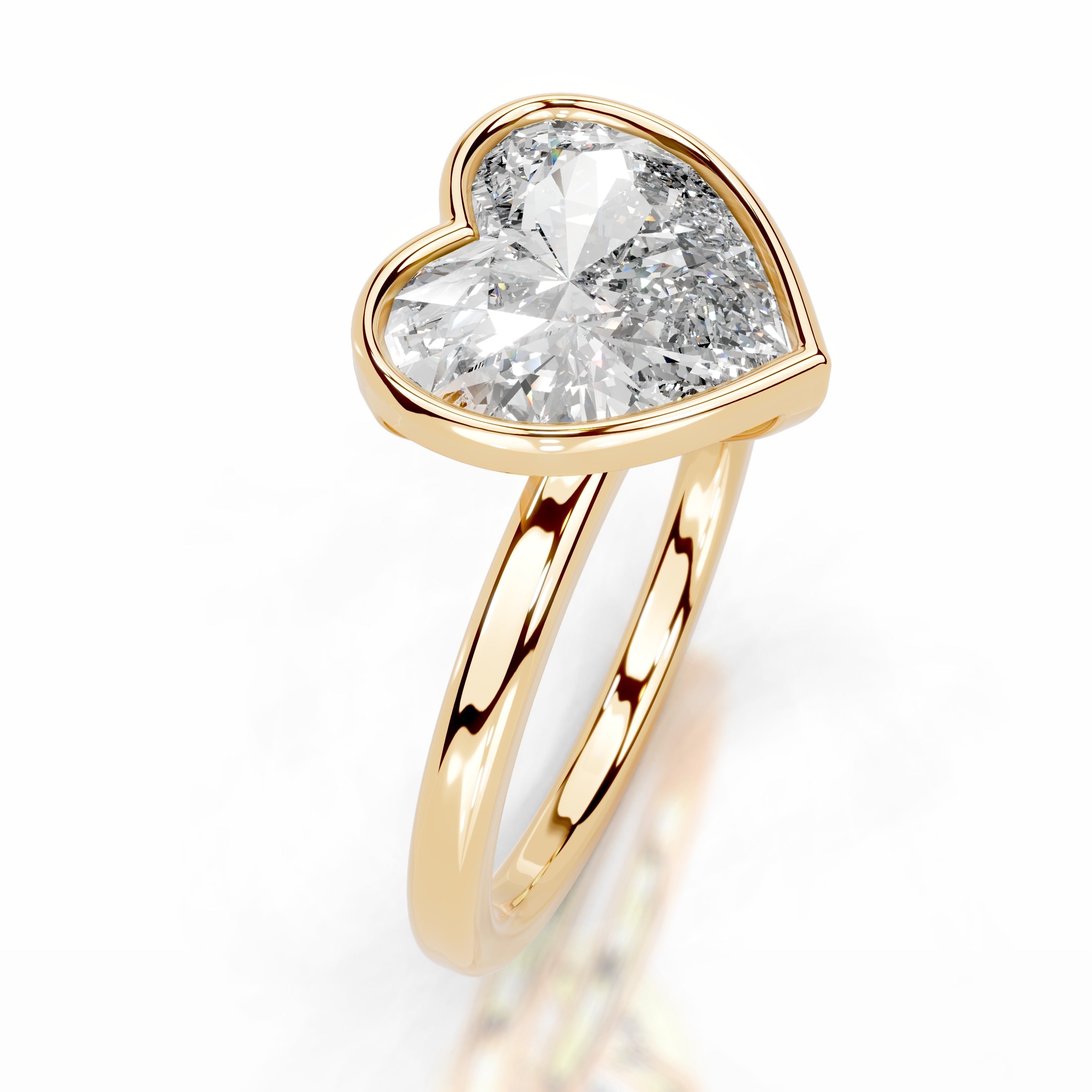 Dima Diamond Engagement Ring - 18K Yellow Gold - Main Stone 1.5 Carat