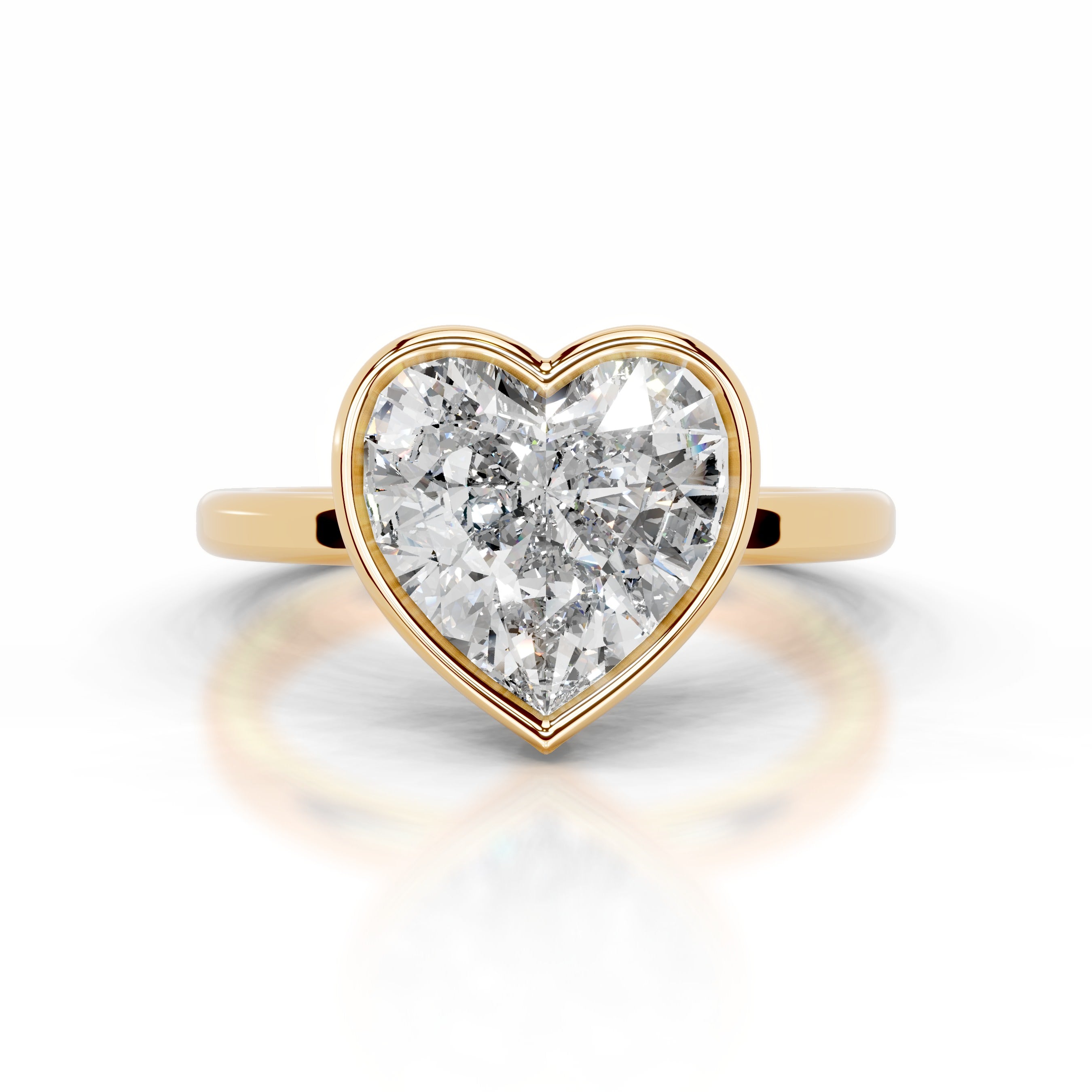 Dima Diamond Engagement Ring - 18K Yellow Gold