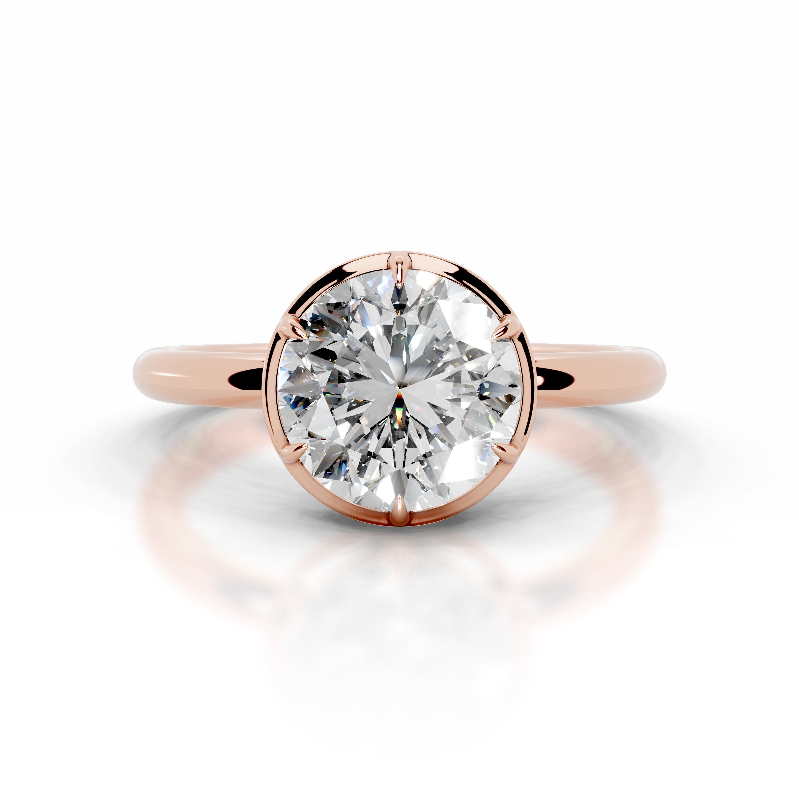 Narcisa  Diamond Engagement Ring - 14K Rose Gold