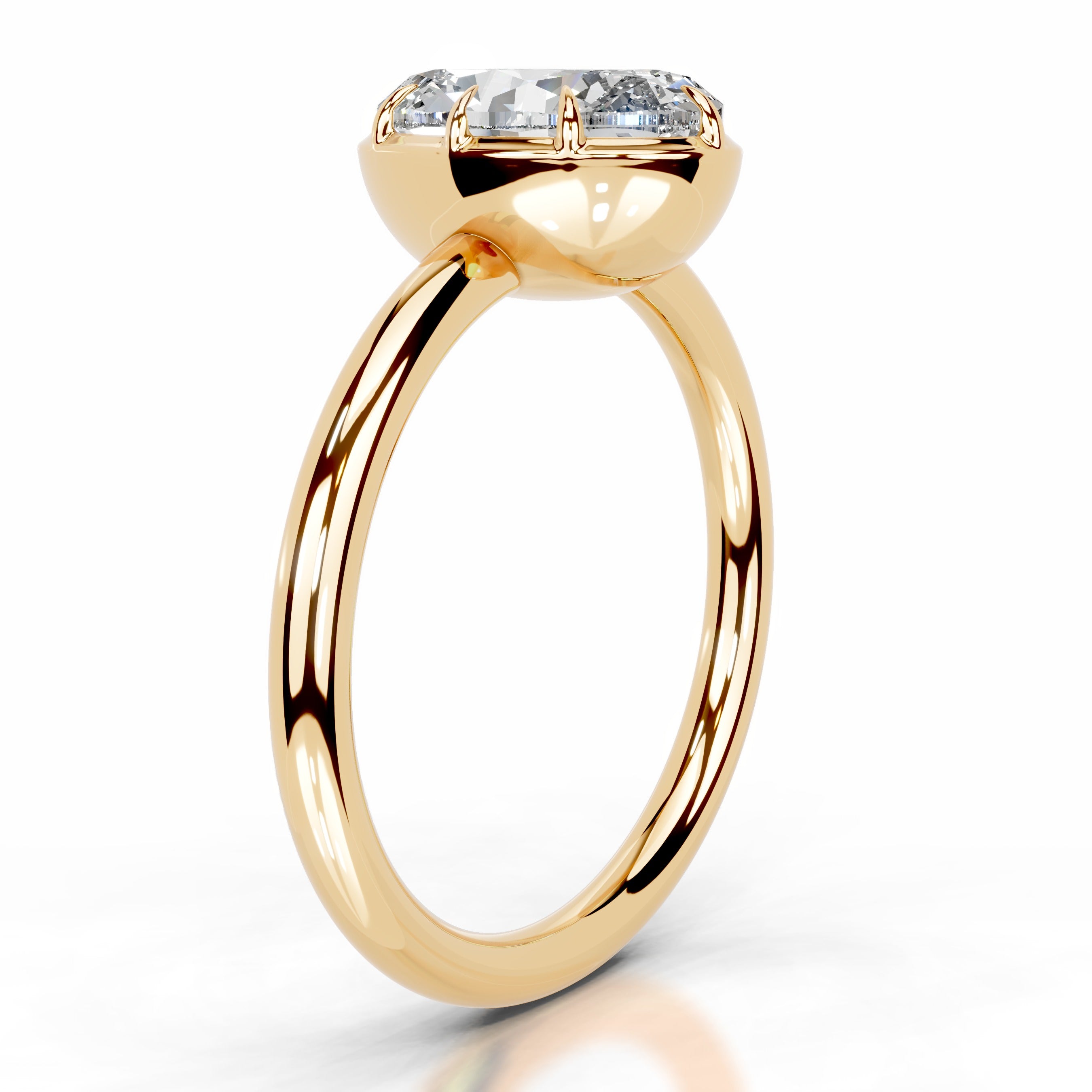 Narcisa  Diamond Engagement Ring - 18K Yellow Gold