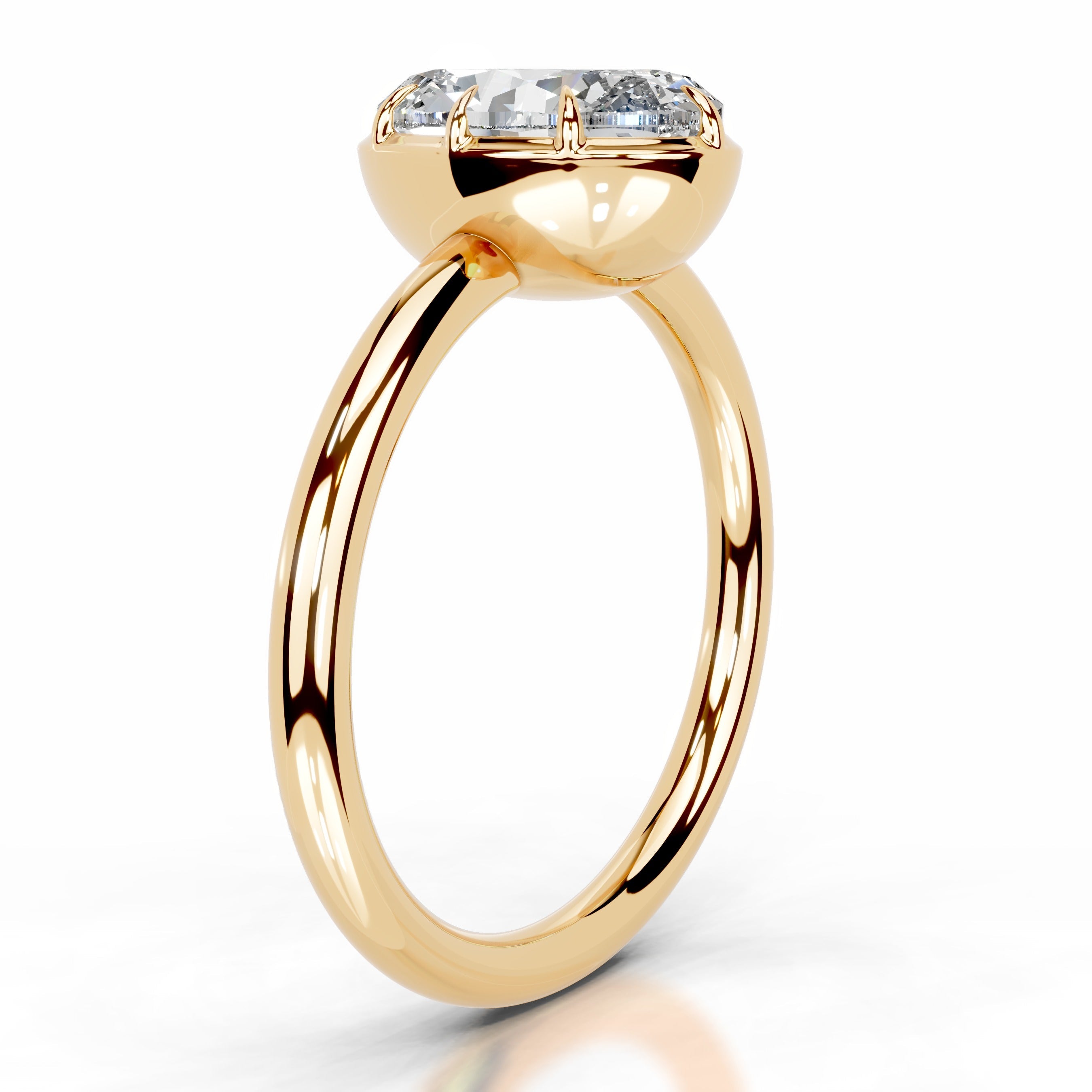 Narcisa Diamond Engagement Ring - 18K Yellow Gold