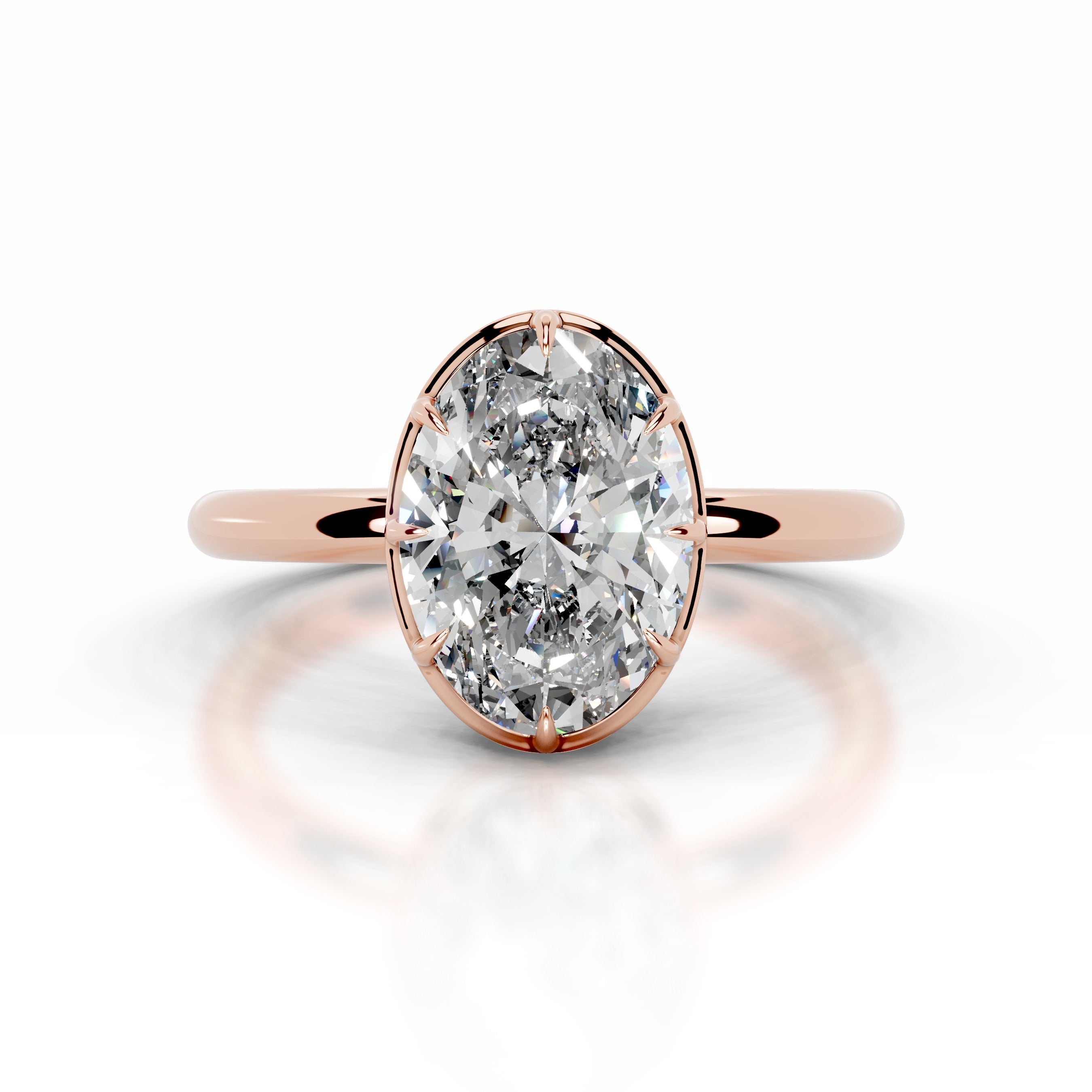 Narcisa  Diamond Engagement Ring - 14K Rose Gold