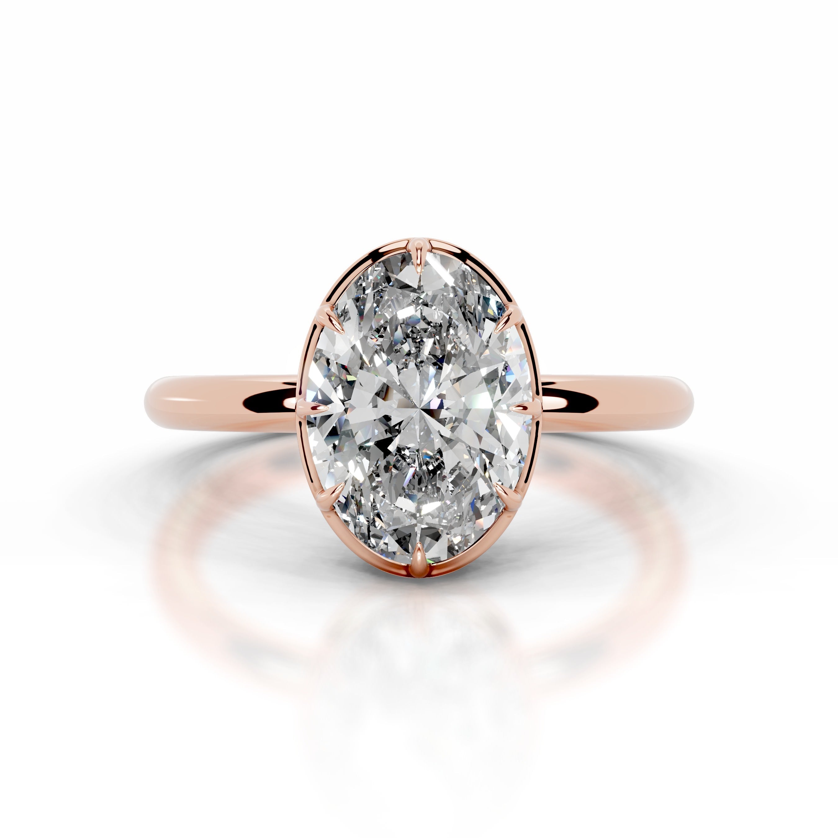 Narcisa Diamond Engagement Ring - 14K Rose Gold