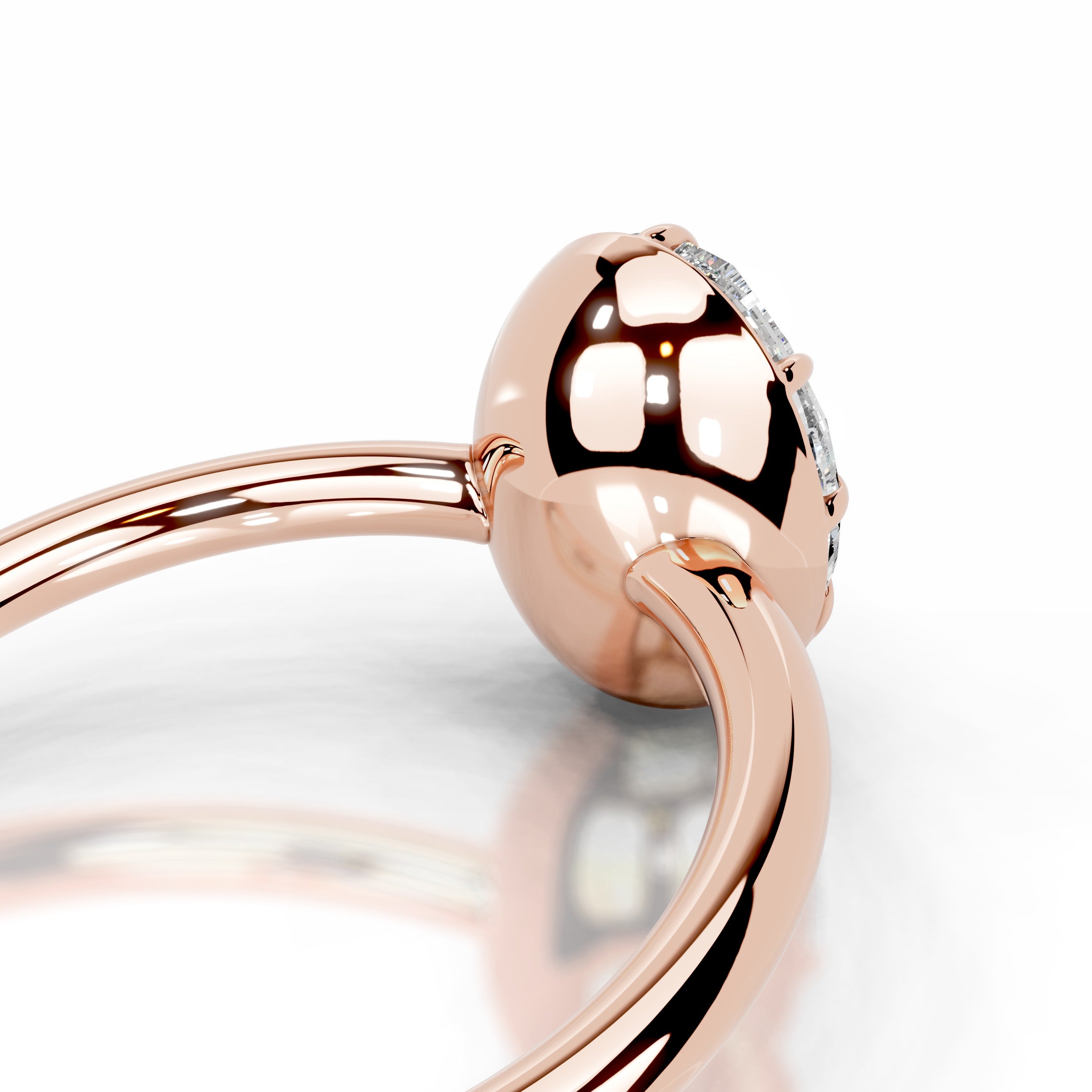 Narcisa  Diamond Engagement Ring - 14K Rose Gold