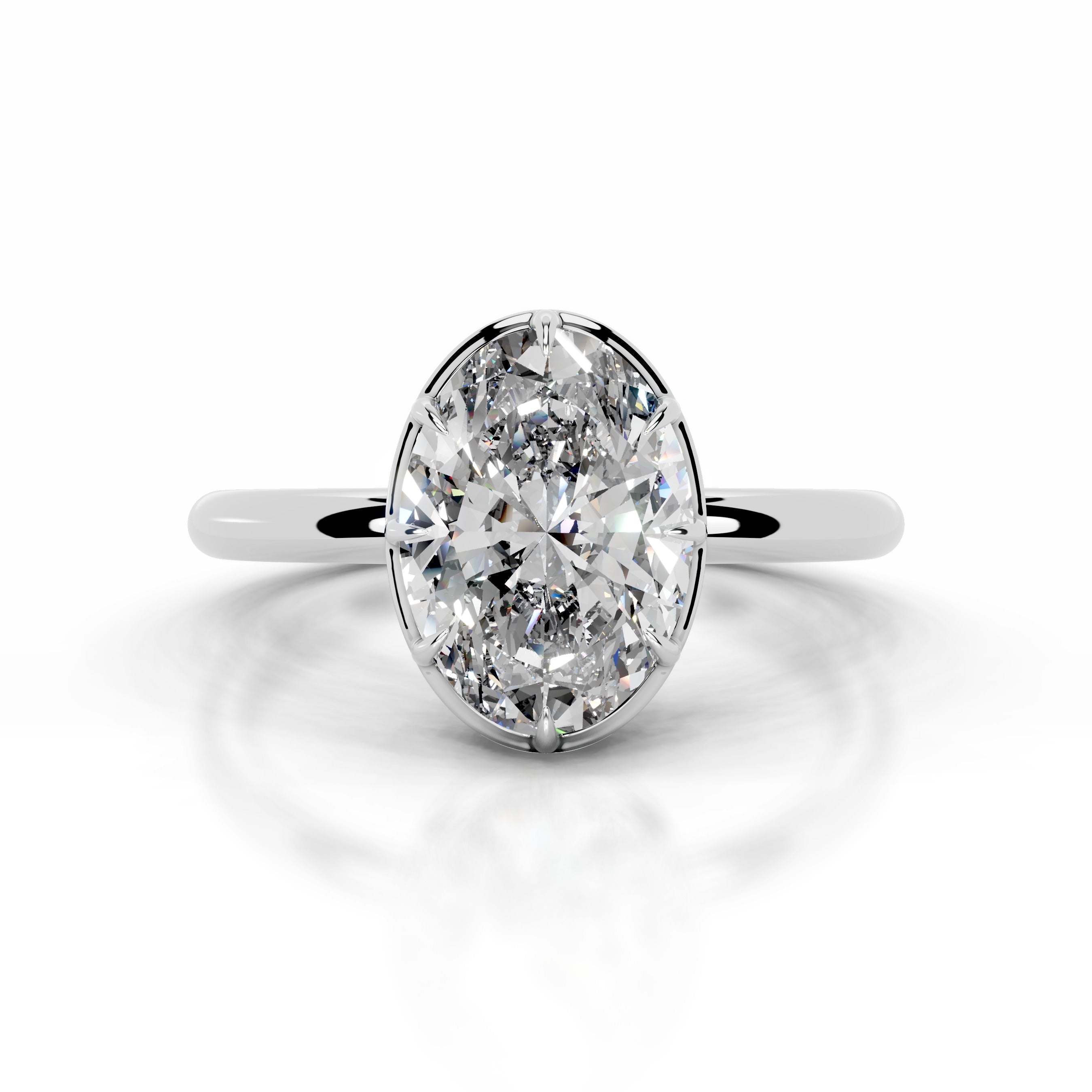 Narcisa  Diamond Engagement Ring - 14K White Gold