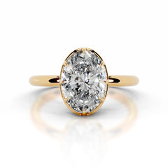 Narcisa Diamond Engagement Ring - 18K Yellow Gold