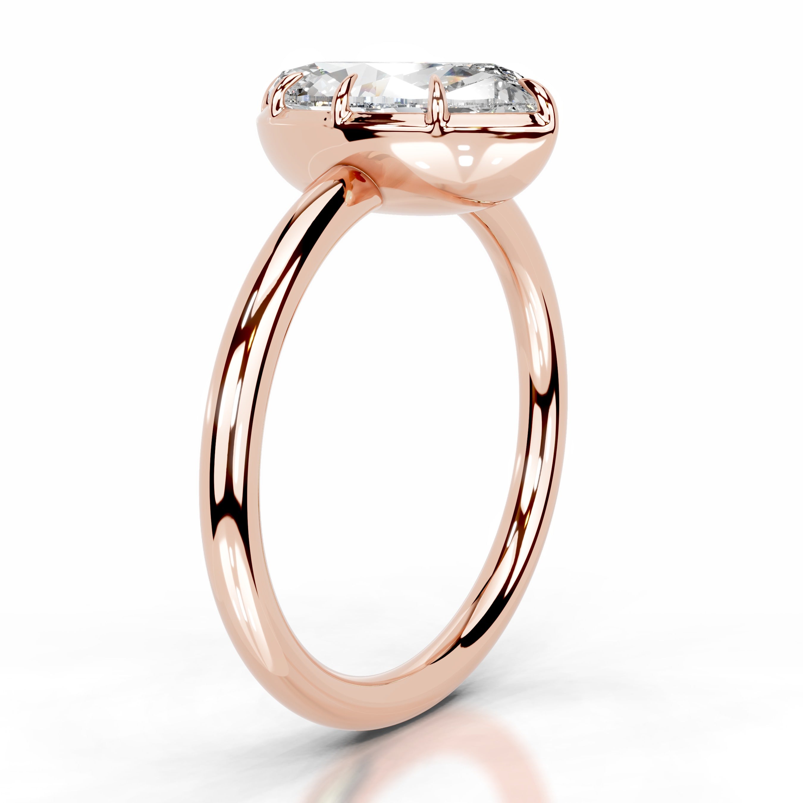 Narcisa  Diamond Engagement Ring - 14K Rose Gold