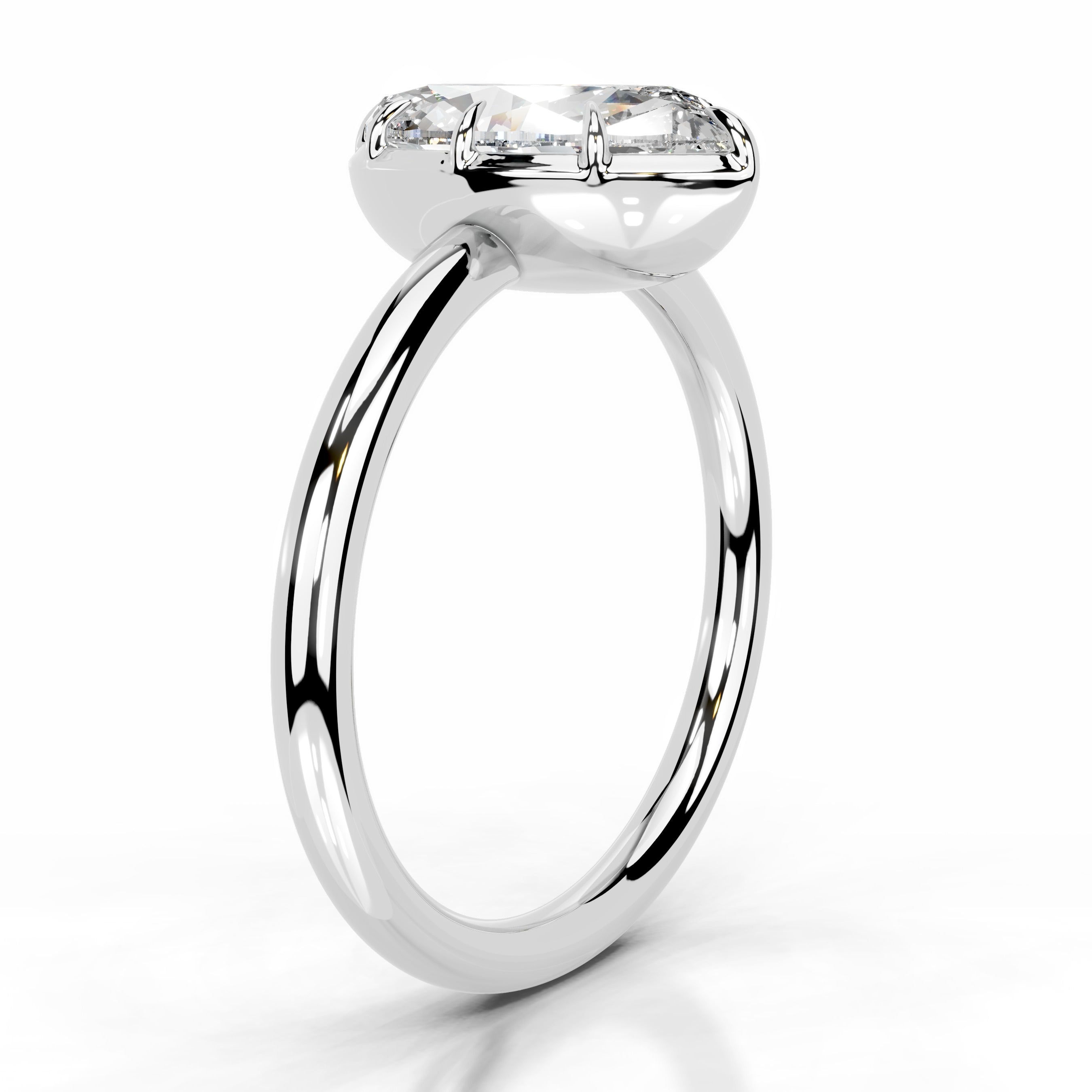 Narcisa Diamond Engagement Ring - 14K White Gold