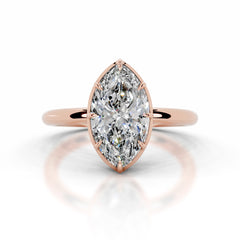 Narcisa Diamond Engagement Ring - 14K Rose Gold