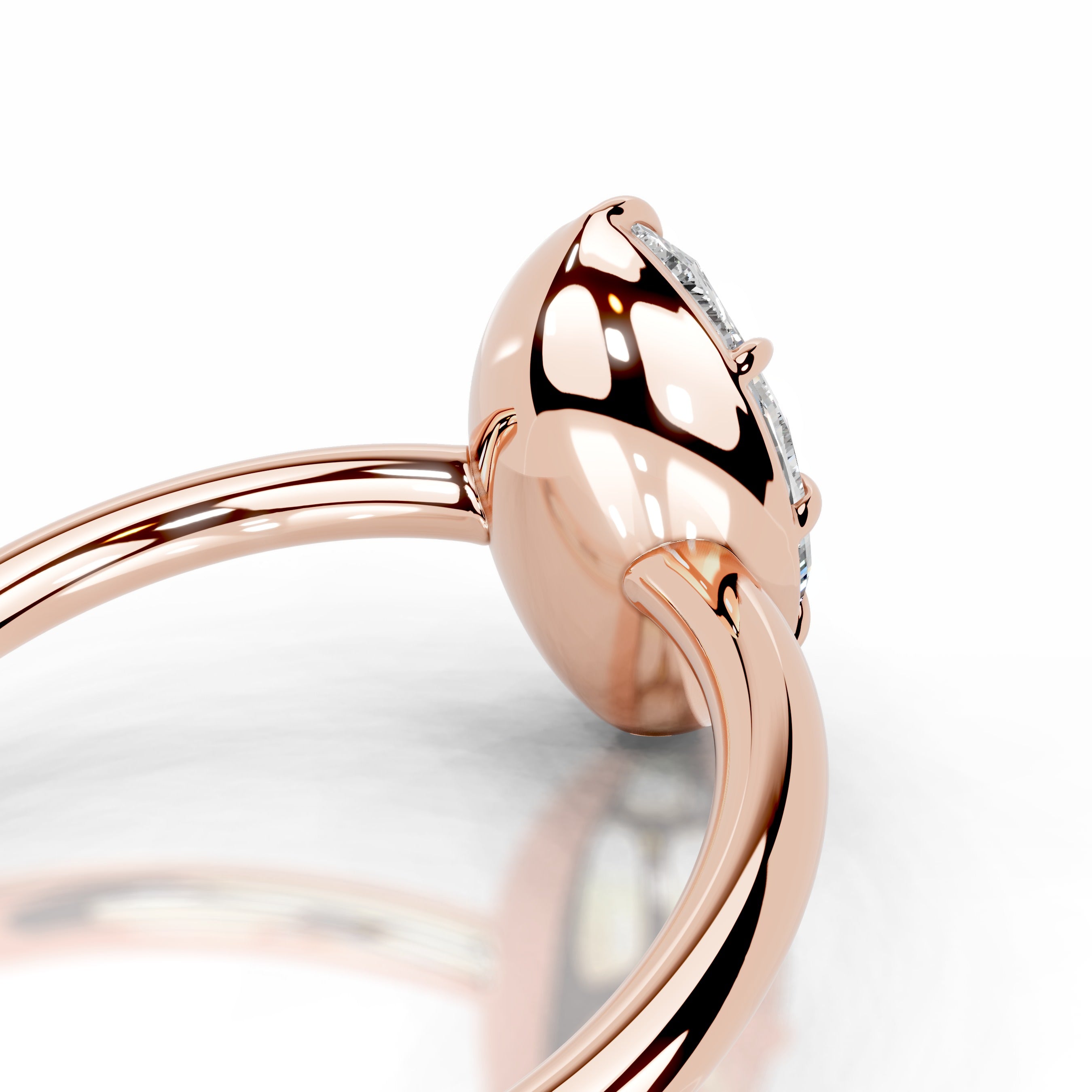 Narcisa  Diamond Engagement Ring - 14K Rose Gold