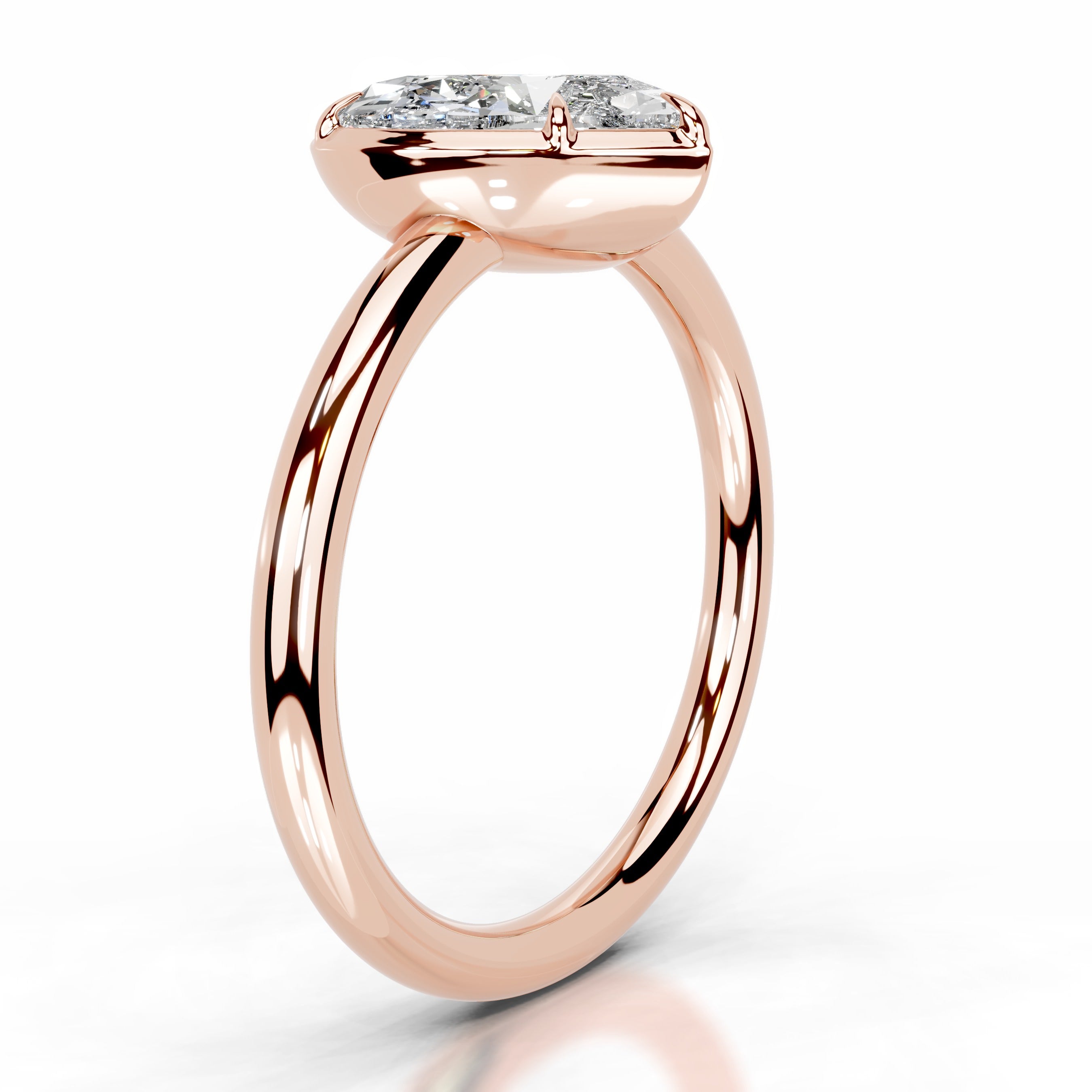 Narcisa Diamond Engagement Ring - 14K Rose Gold