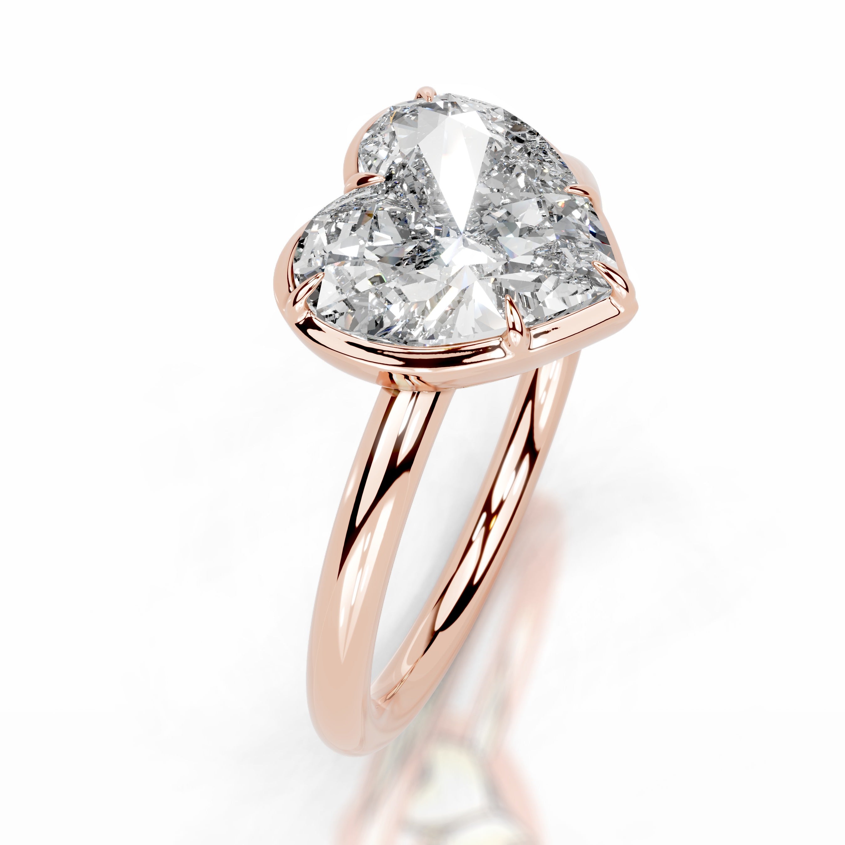 Narcisa Diamond Engagement Ring - 14K Rose Gold